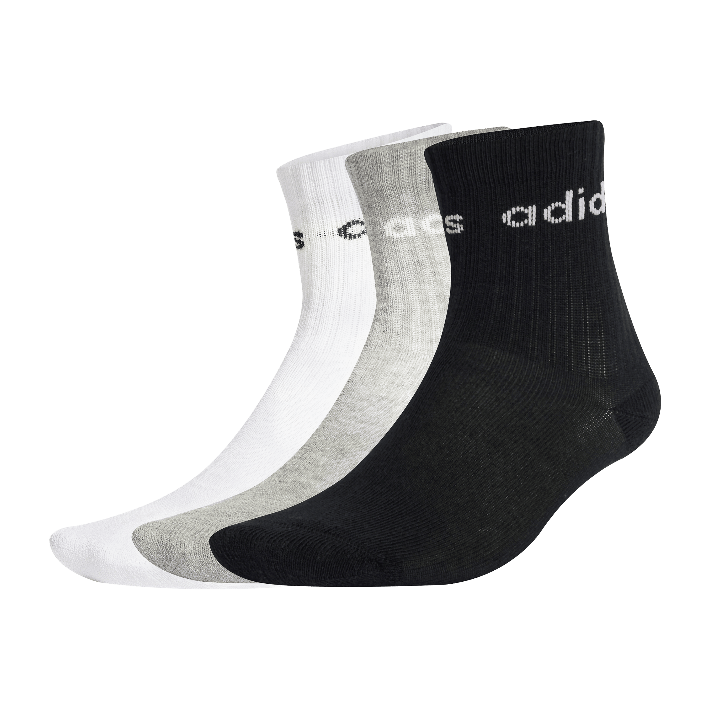 Kids adidas Linear (3pk) Crew Socks