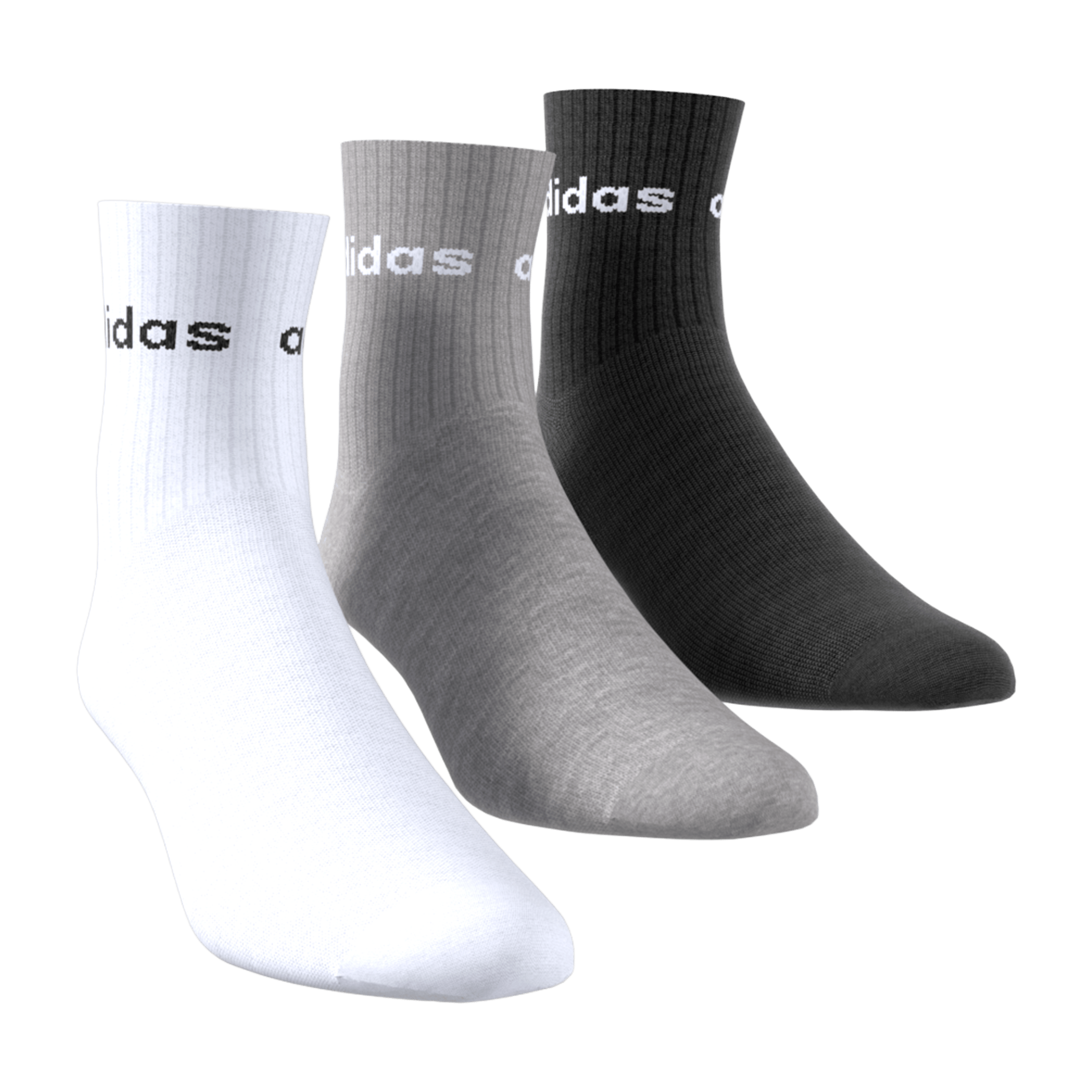 Kids adidas Linear (3pk) Crew Socks