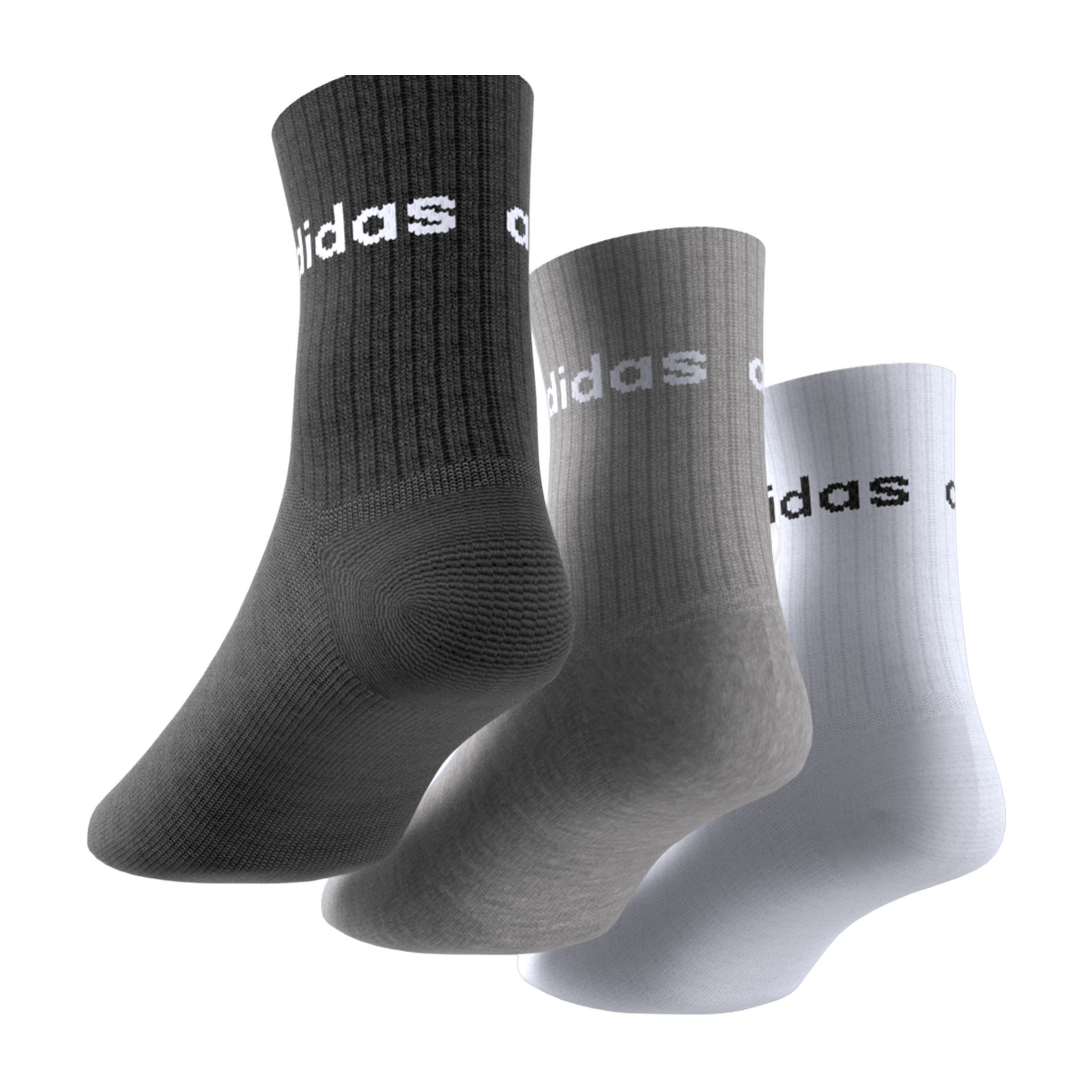 Kids adidas Linear (3pk) Crew Socks