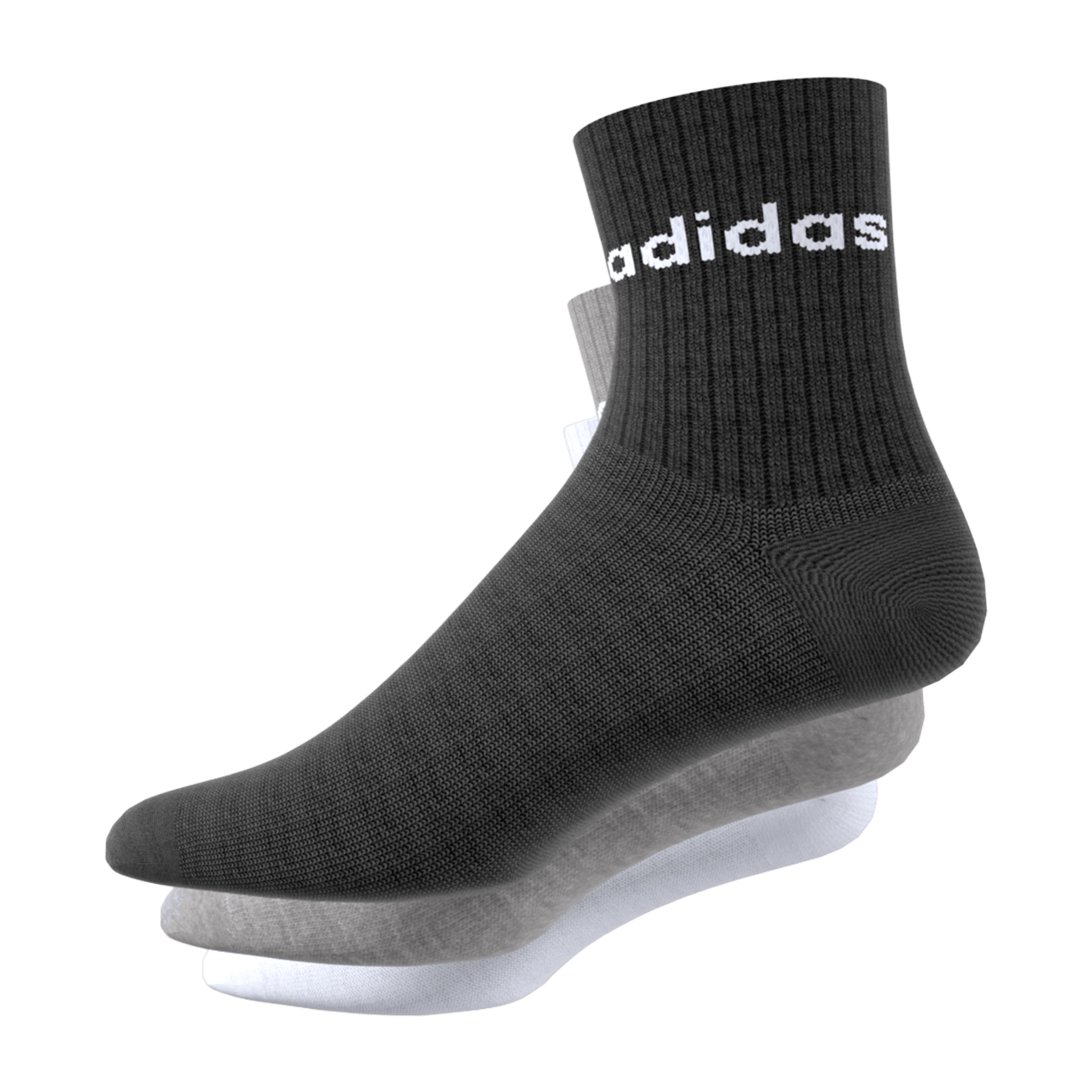 Kids adidas Linear (3pk) Crew Socks