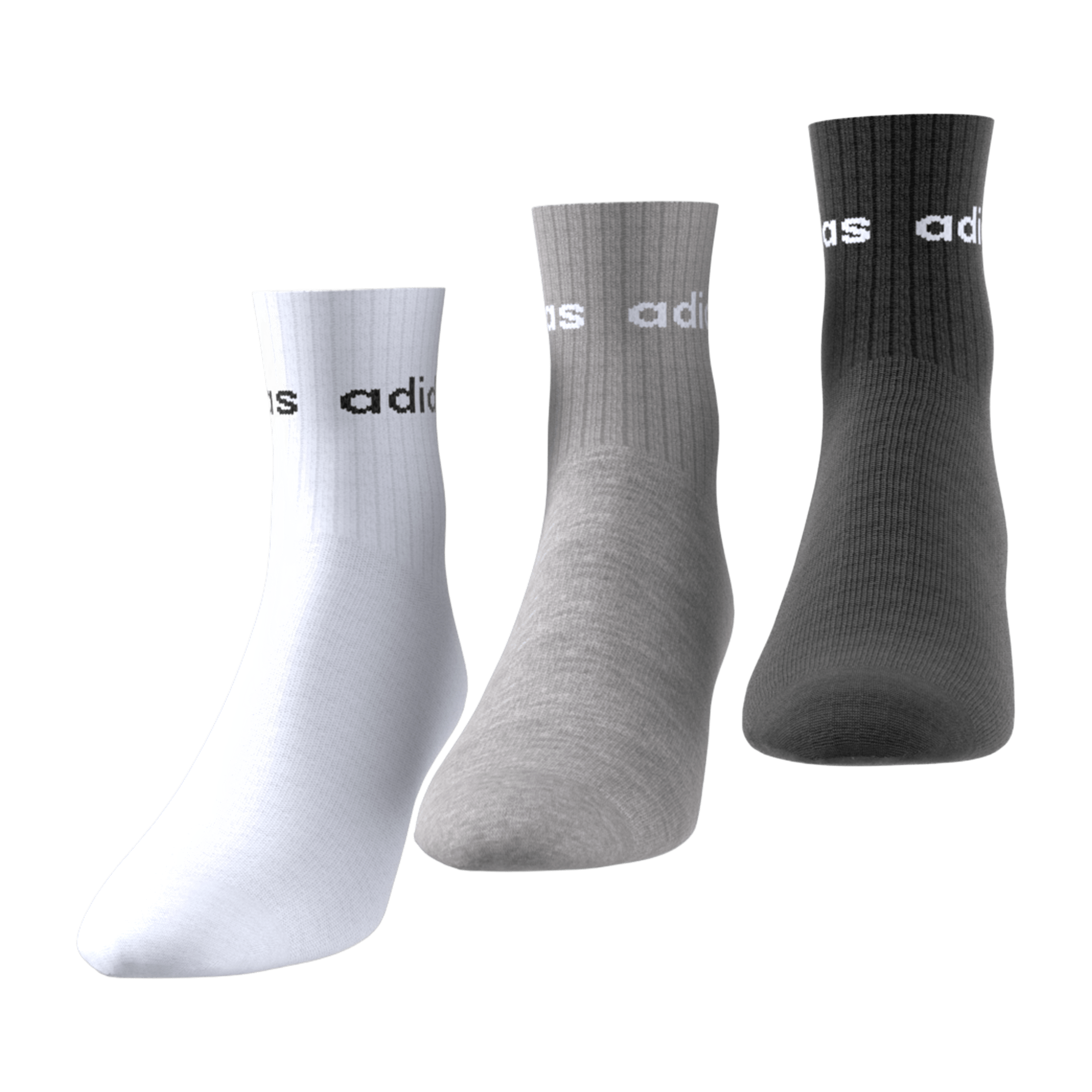 Kids adidas Linear (3pk) Crew Socks