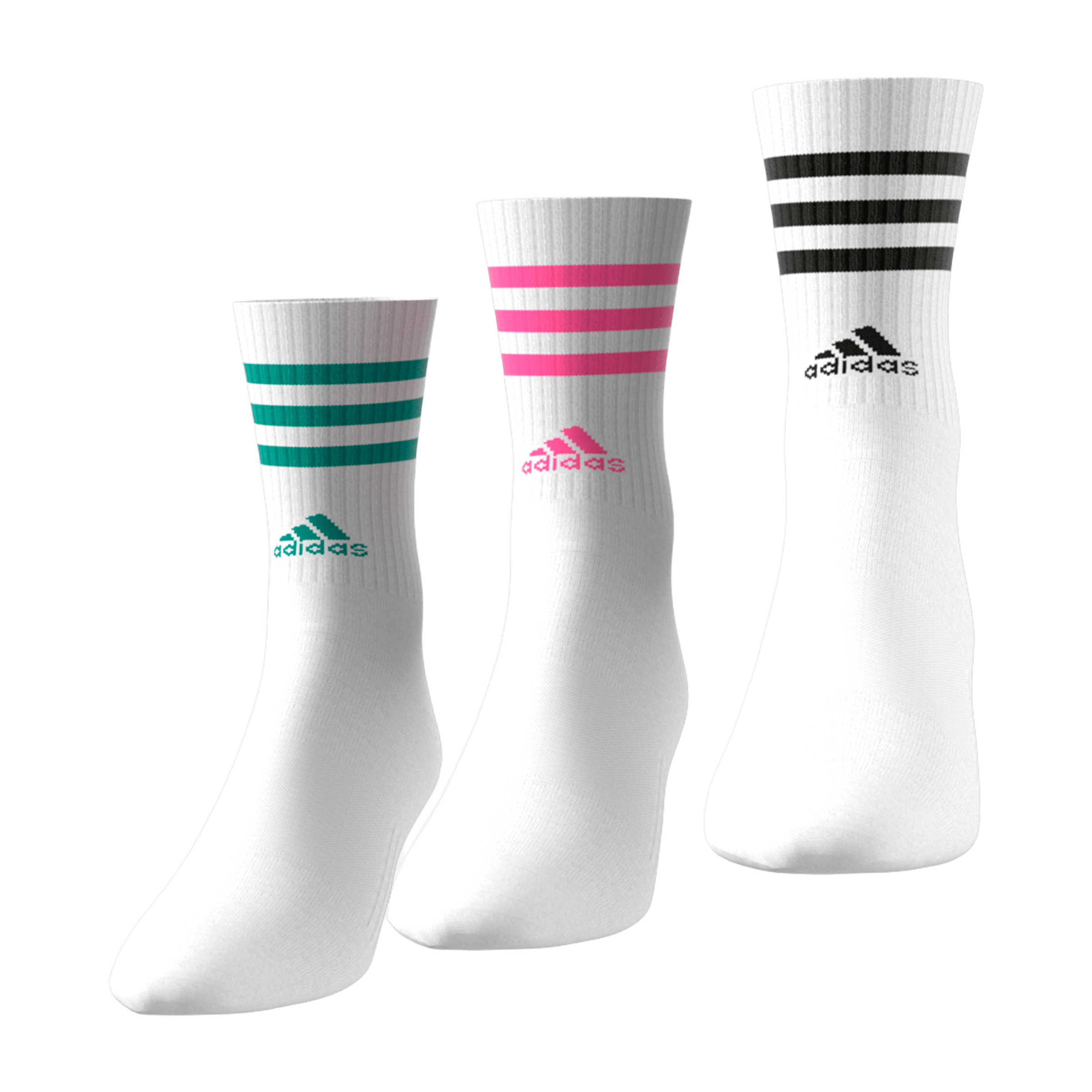 Unisex adidas 3-Stripes Cushioned (3pk) Crew Socks
