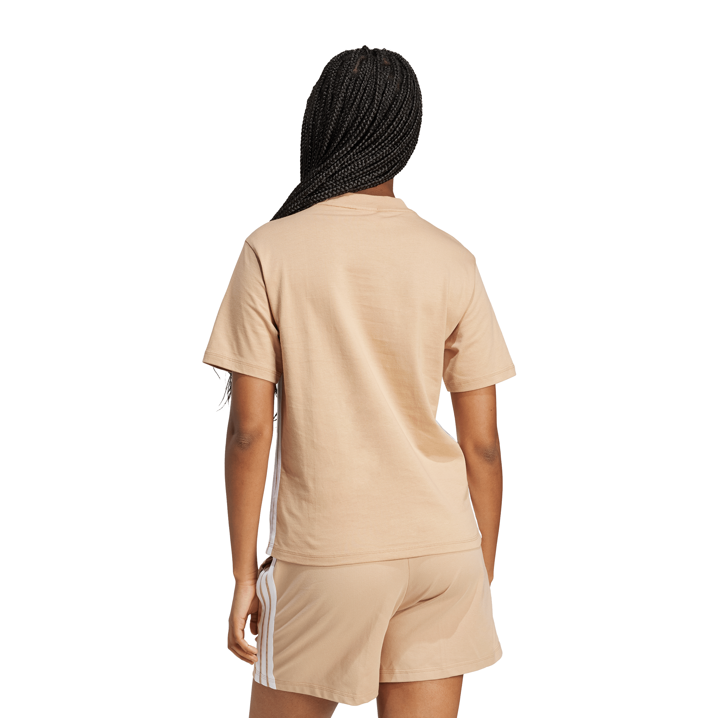 Womens adidas Essentials 3-Stripes Cotton Tee