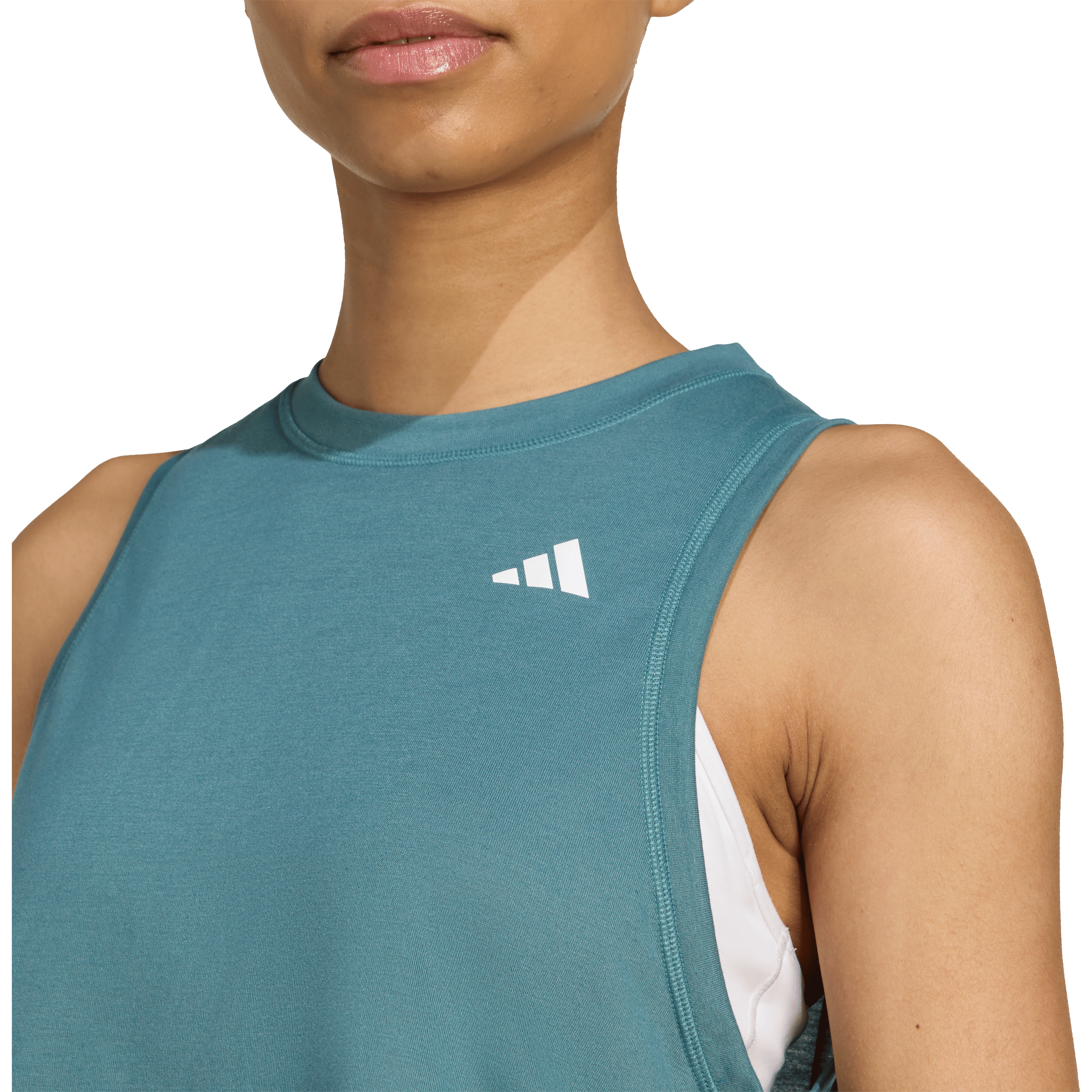 Womens adidas Essentials Boxy Workout Training Tank Top