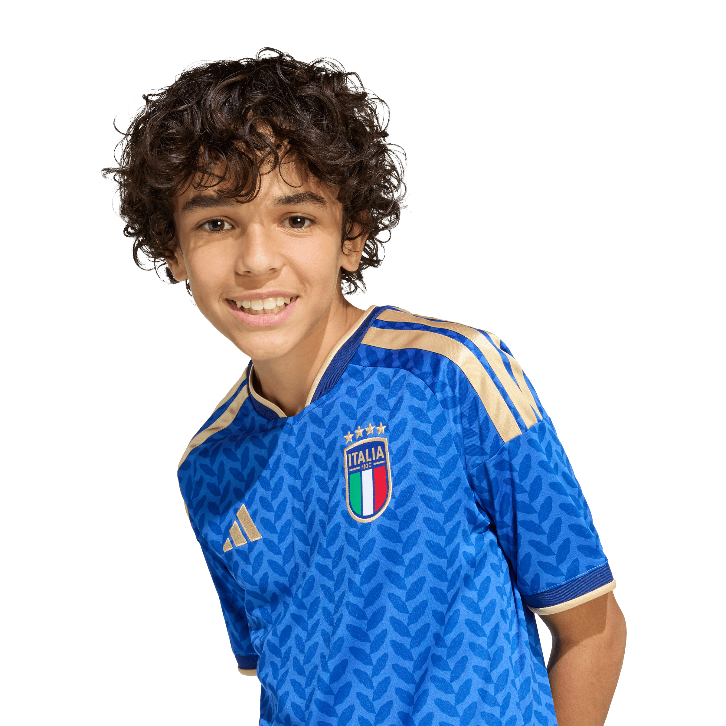 Kids adidas Italy 26 Home Replica Football Jersey