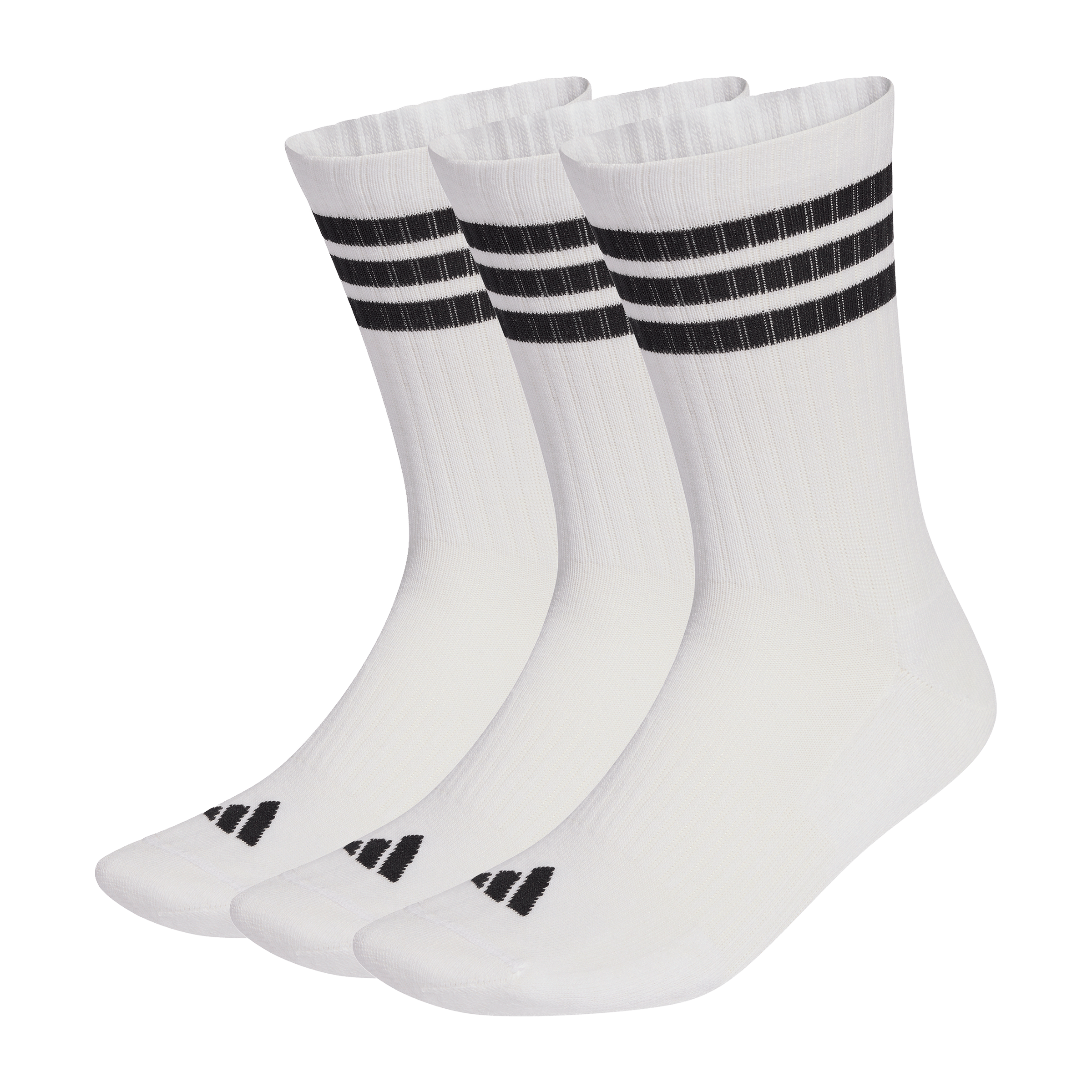 Unisex adidas (3pk) 3-Stripes Cushioned Sportwear Crew Socks