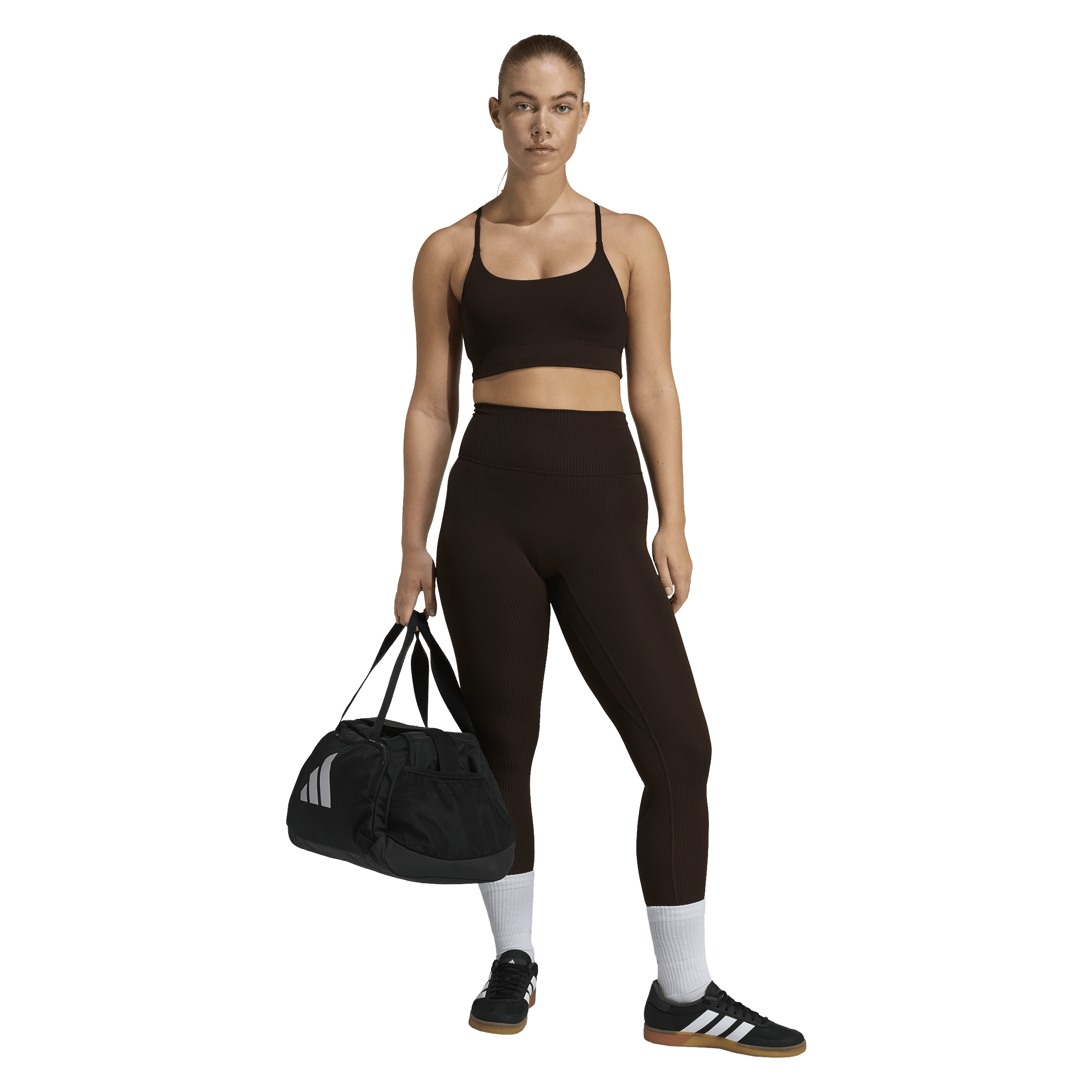 Womens adidas All Me Rib (7/8 Length) Leggings
