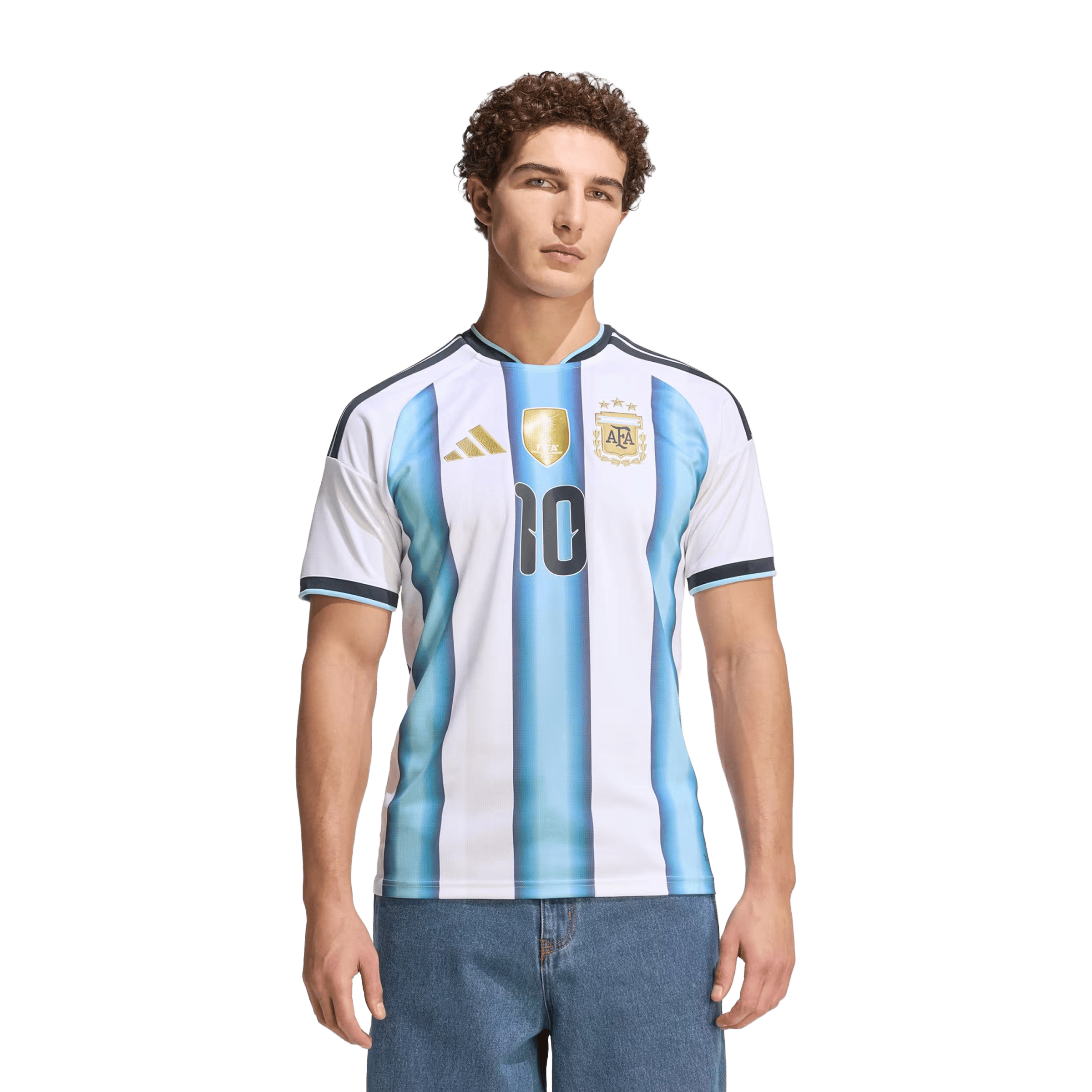 Mens adidas Argentina 26 Home 'Messi' Replica Football Jersey