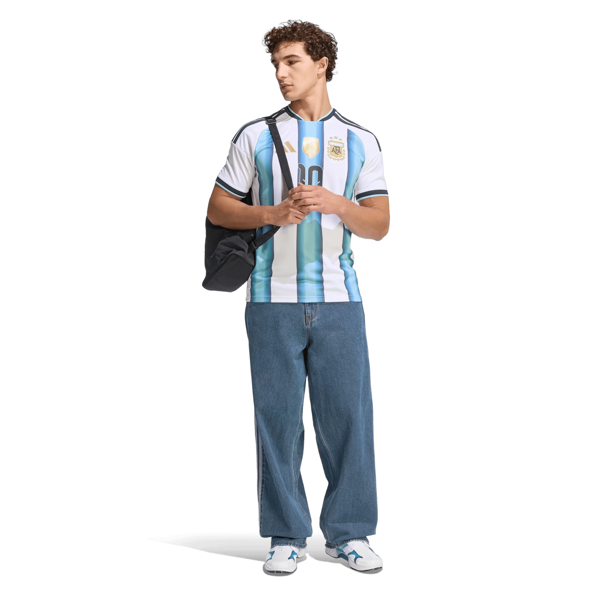 Mens adidas Argentina 26 Home 'Messi' Replica Football Jersey