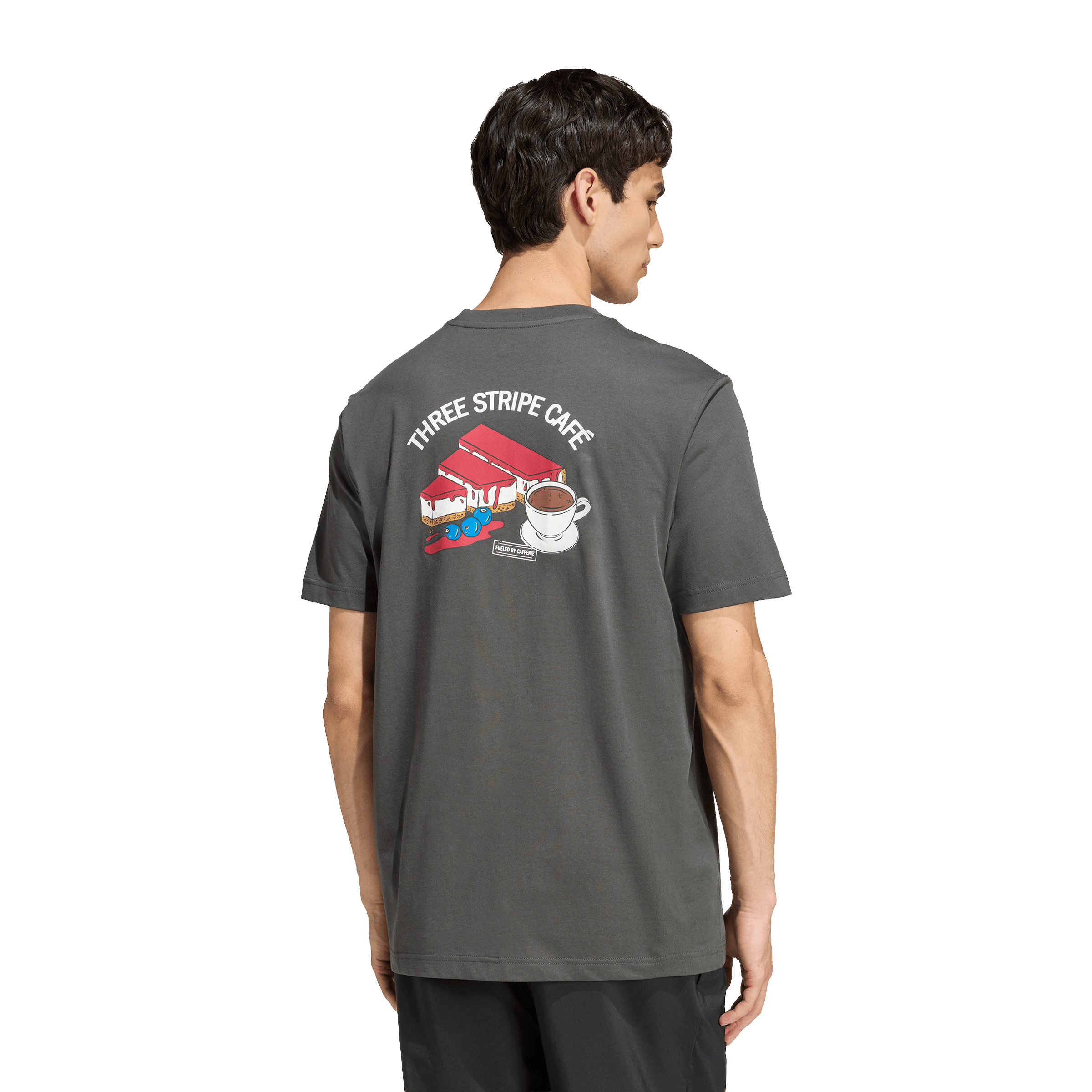 Mens adidas Coffee Cafe Cheesecake Graphic Tee