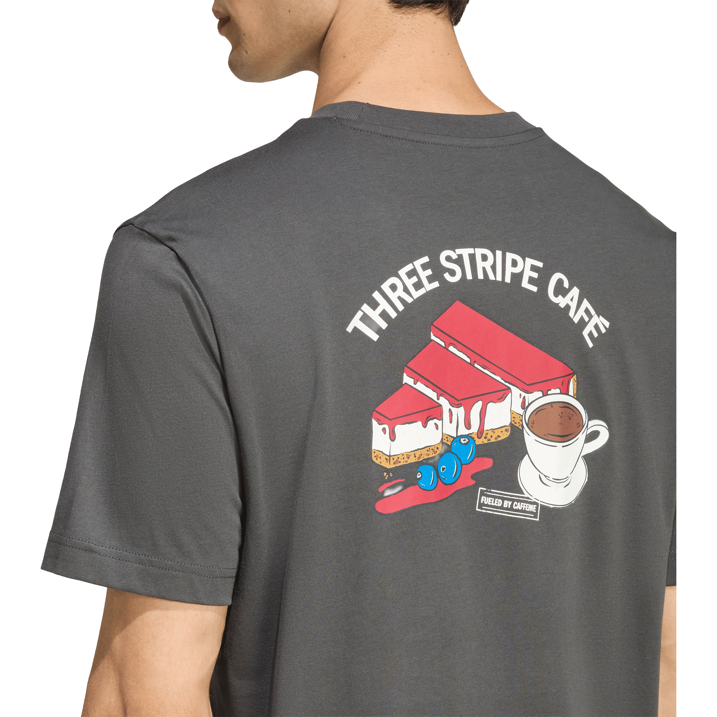 Mens adidas Coffee Cafe Cheesecake Graphic Tee