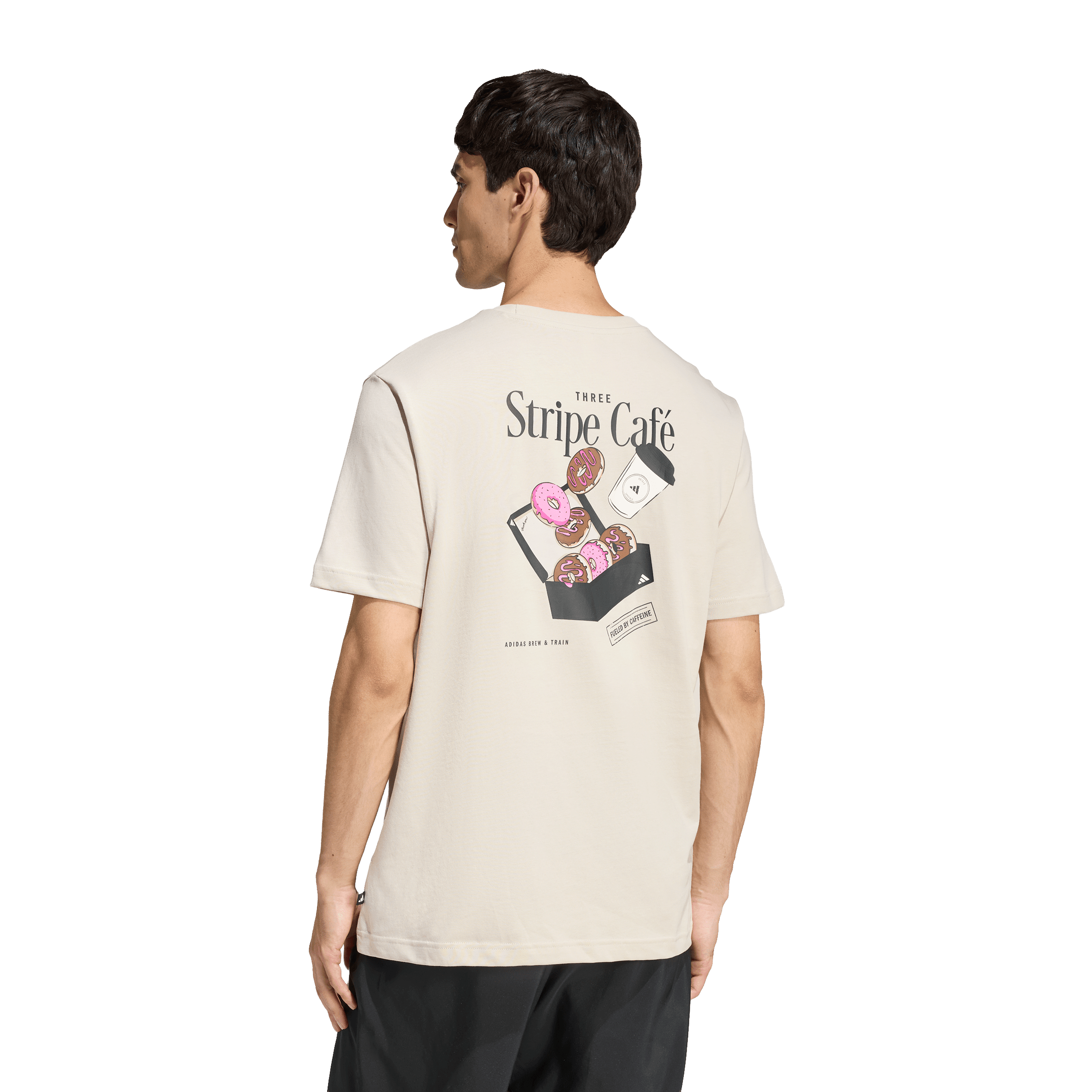 Mens adidas Coffee Cafe Donut Box Graphic Tee