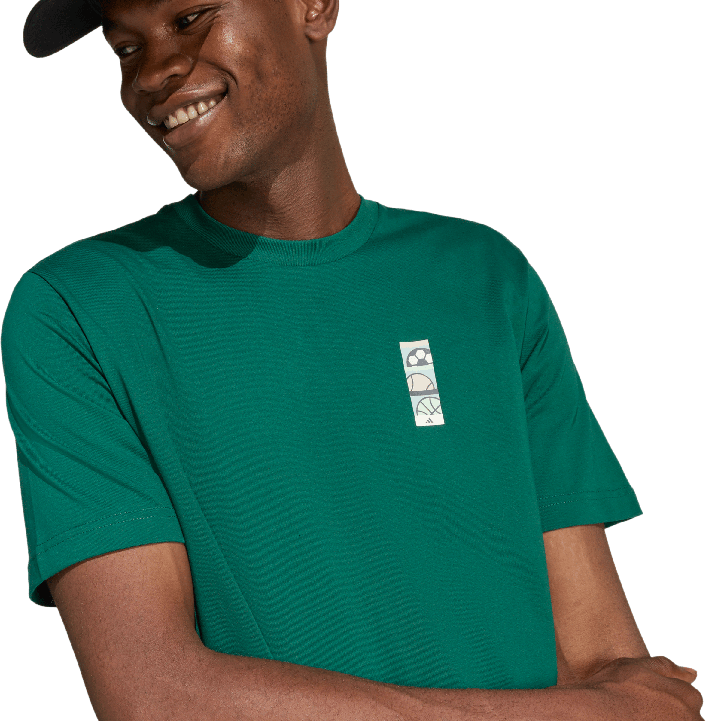 Mens adidas Memories Of Sport Gallery Poster Graphic Tee