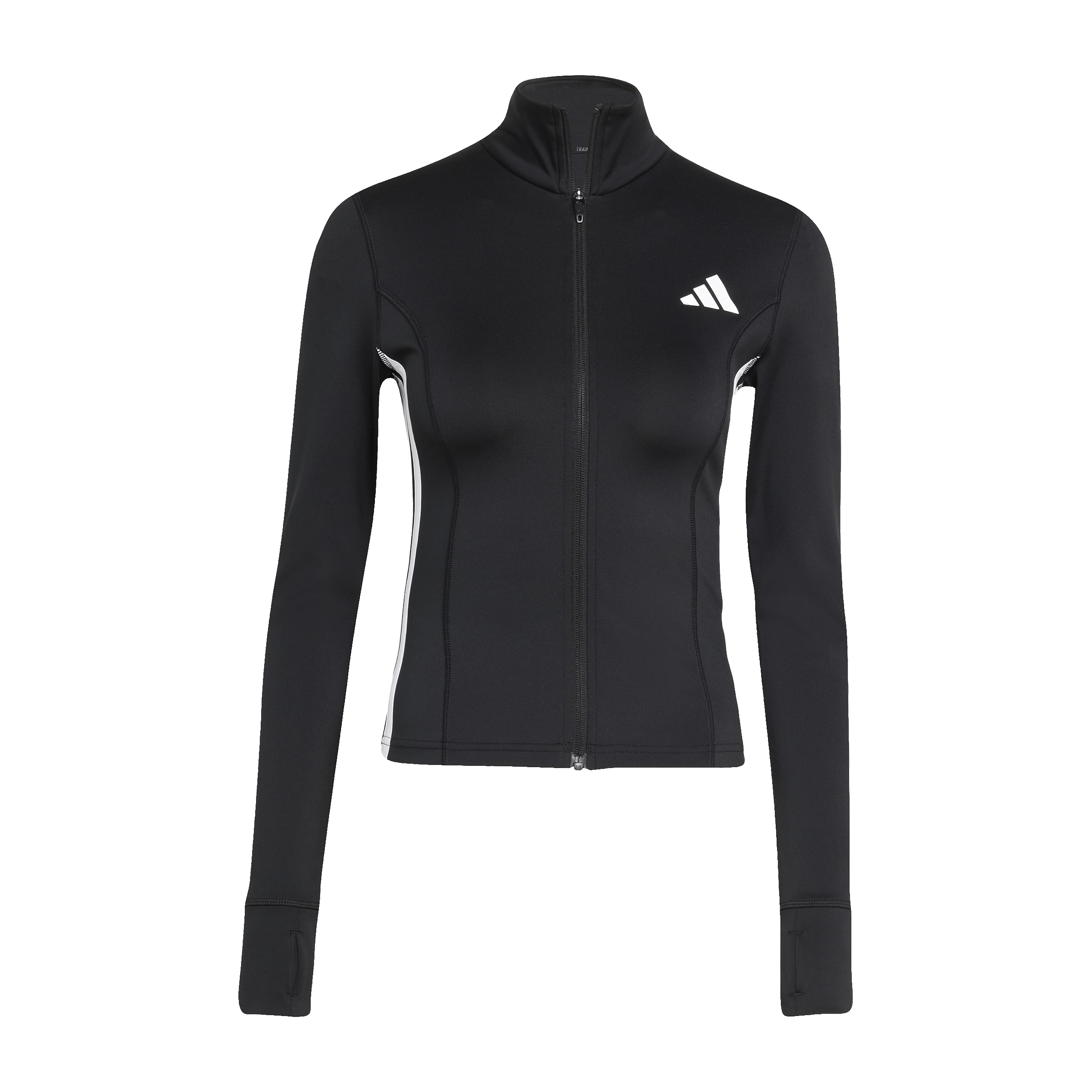 Womens adidas Workout Essentials Zip Through 3-Stripes Jacket