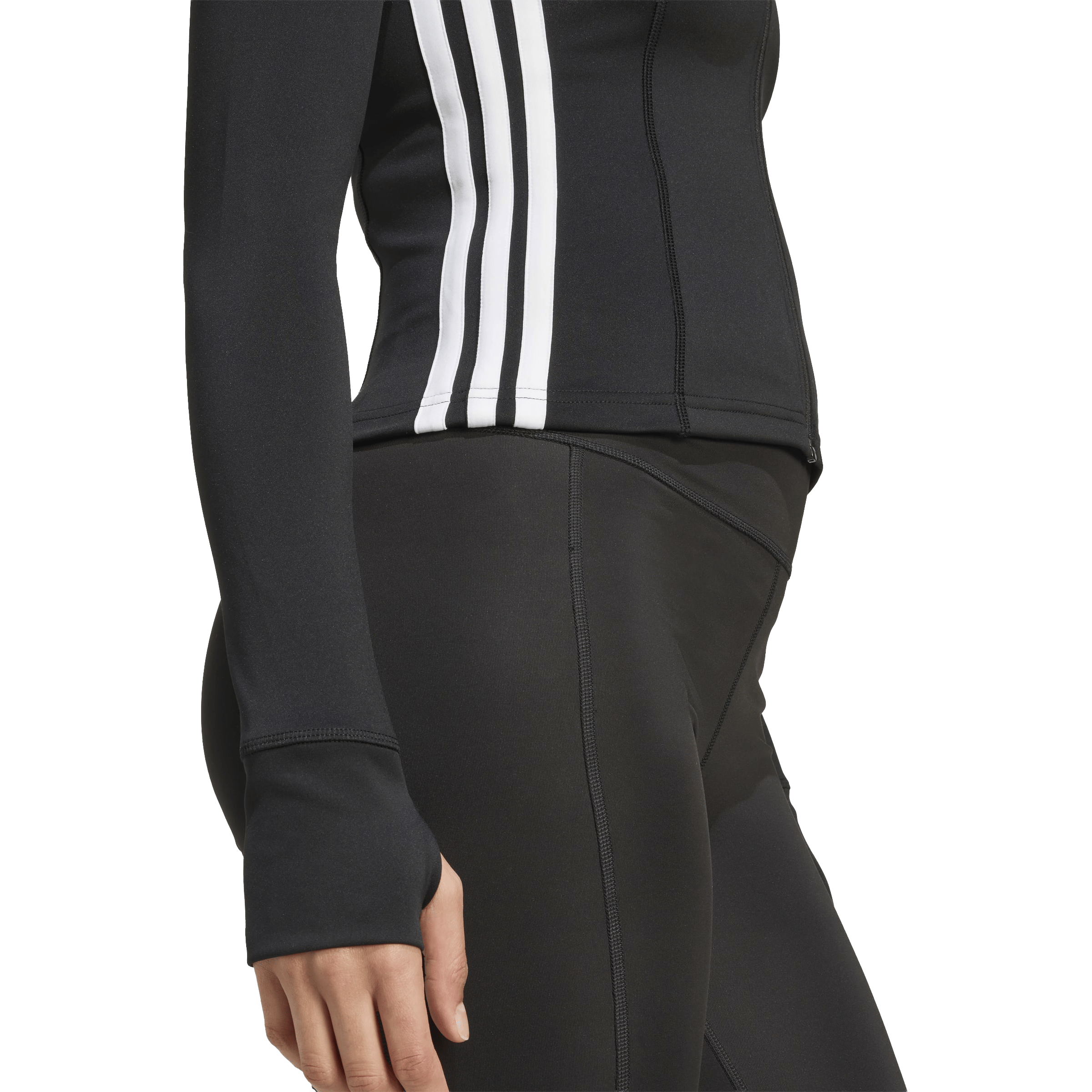 Womens adidas Workout Essentials Zip Through 3-Stripes Jacket