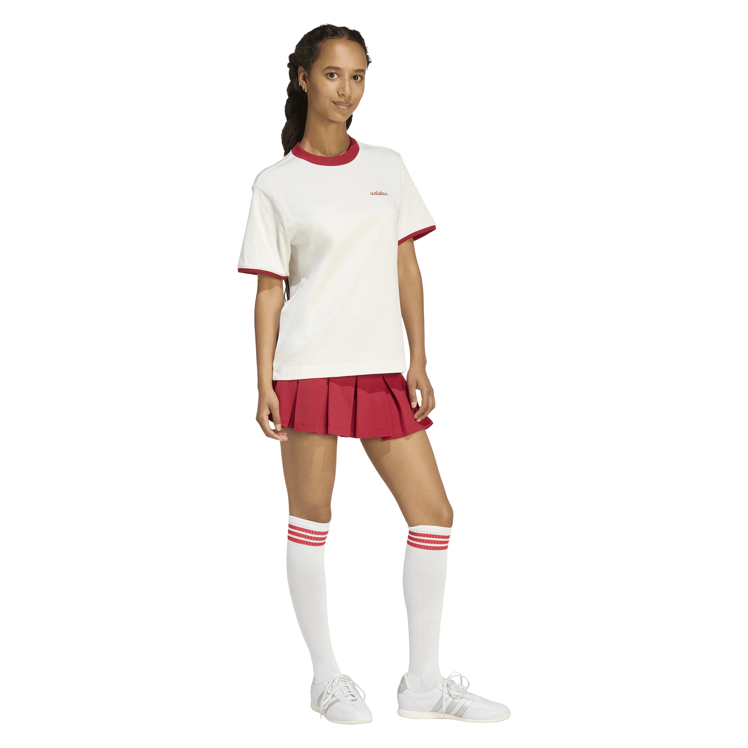 Womens adidas Seasonal Essentials Colorpop Tee with Embroidered Graphic