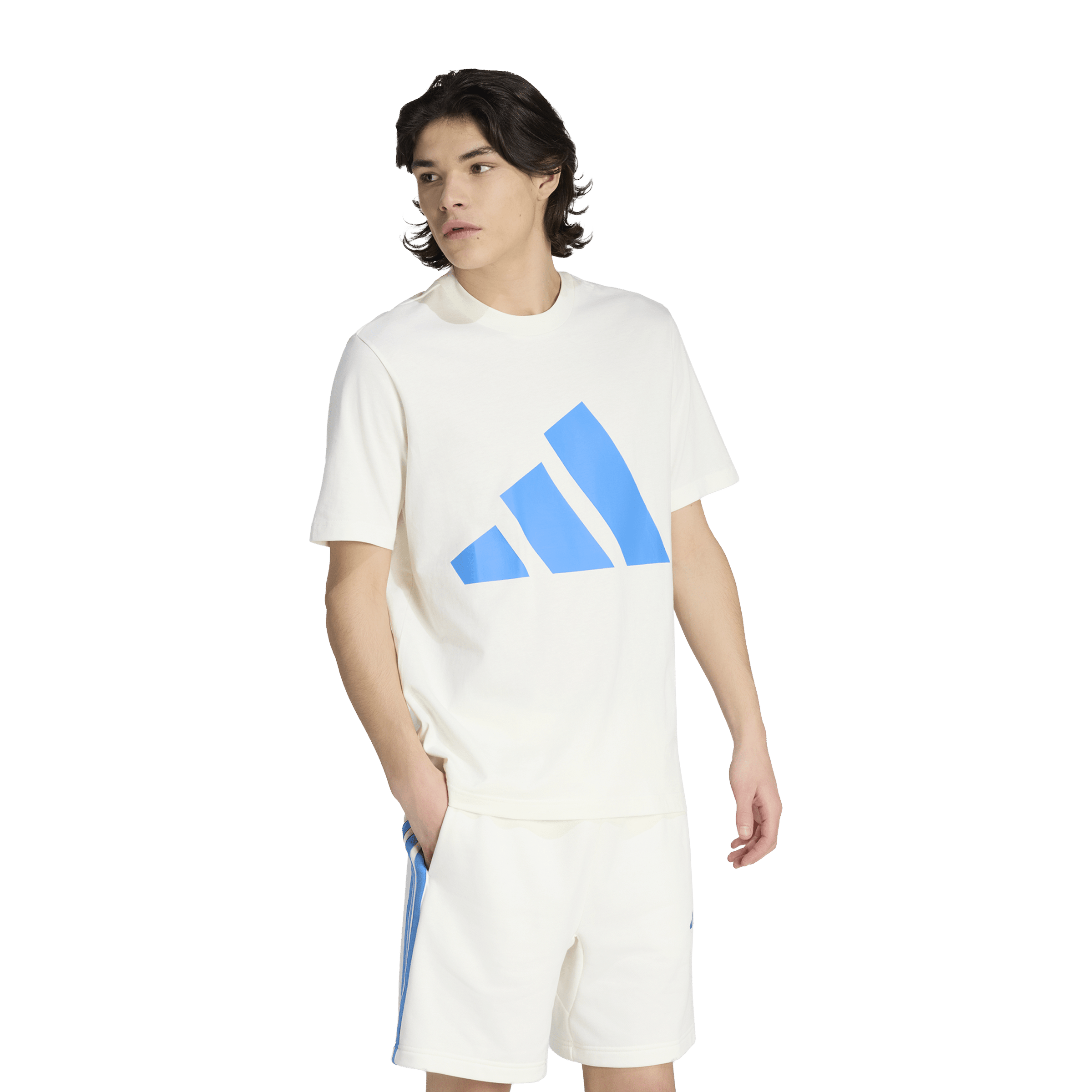 Mens adidas Essentials Single Jersey Big Logo Tee