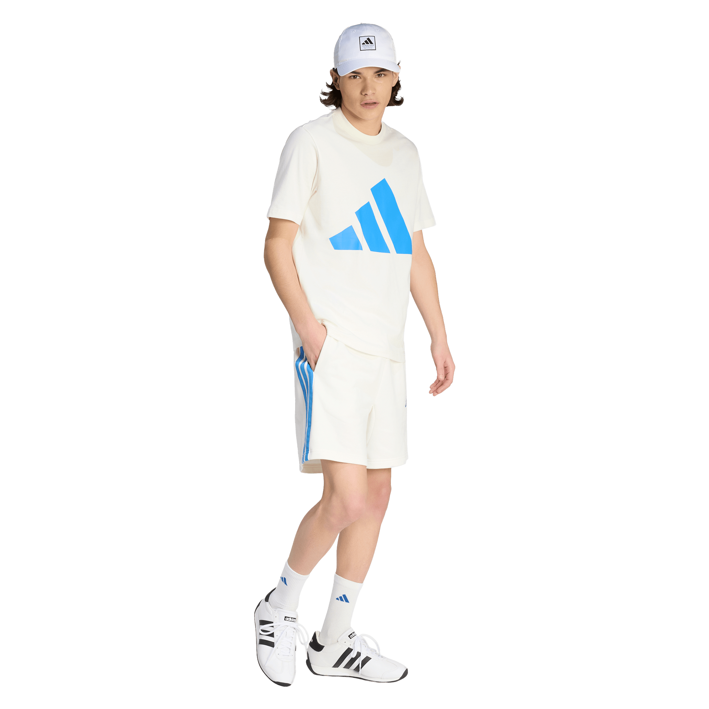 Mens adidas Essentials Single Jersey Big Logo Tee