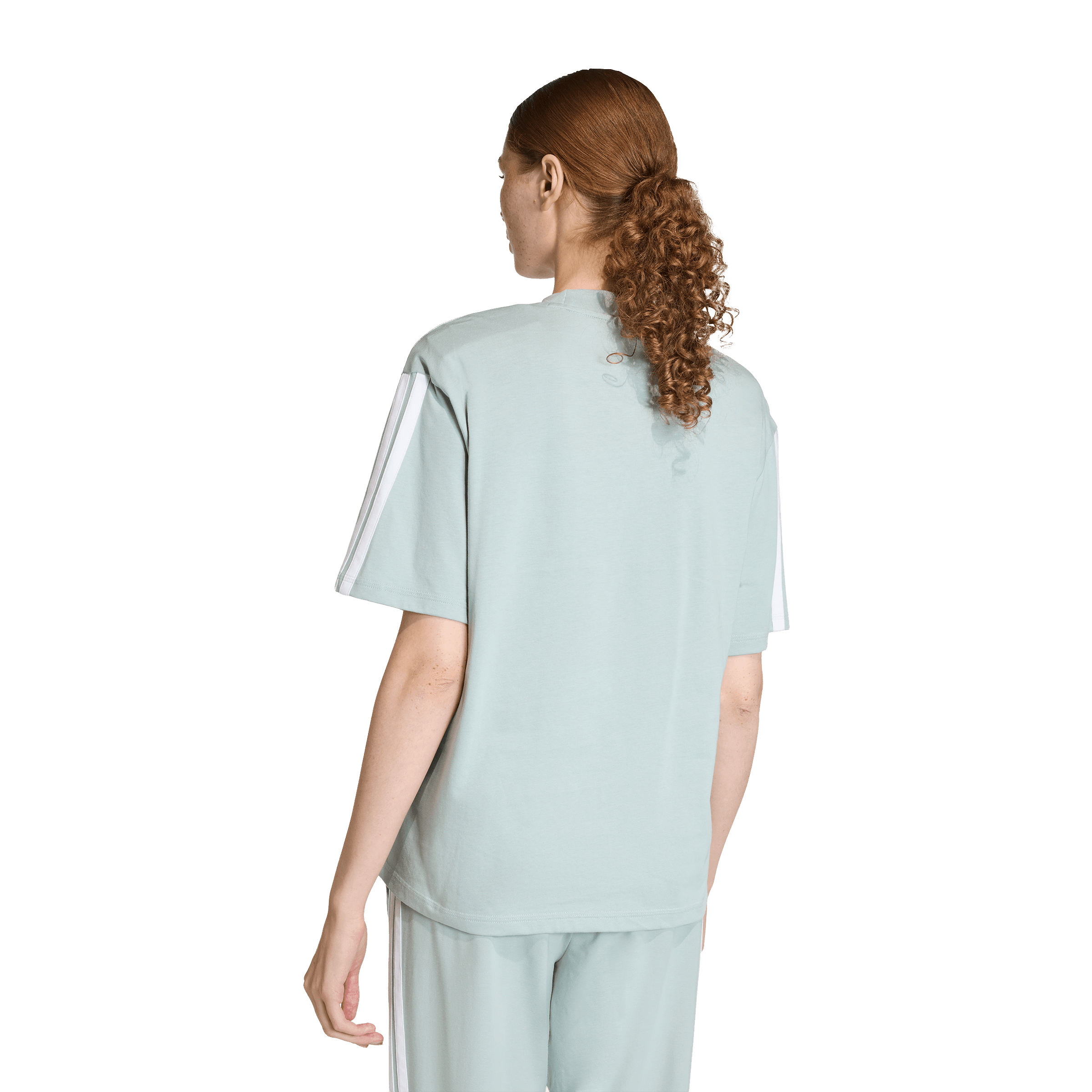 Womens adidas Essentials 3 Stripes Boyfriend Tee