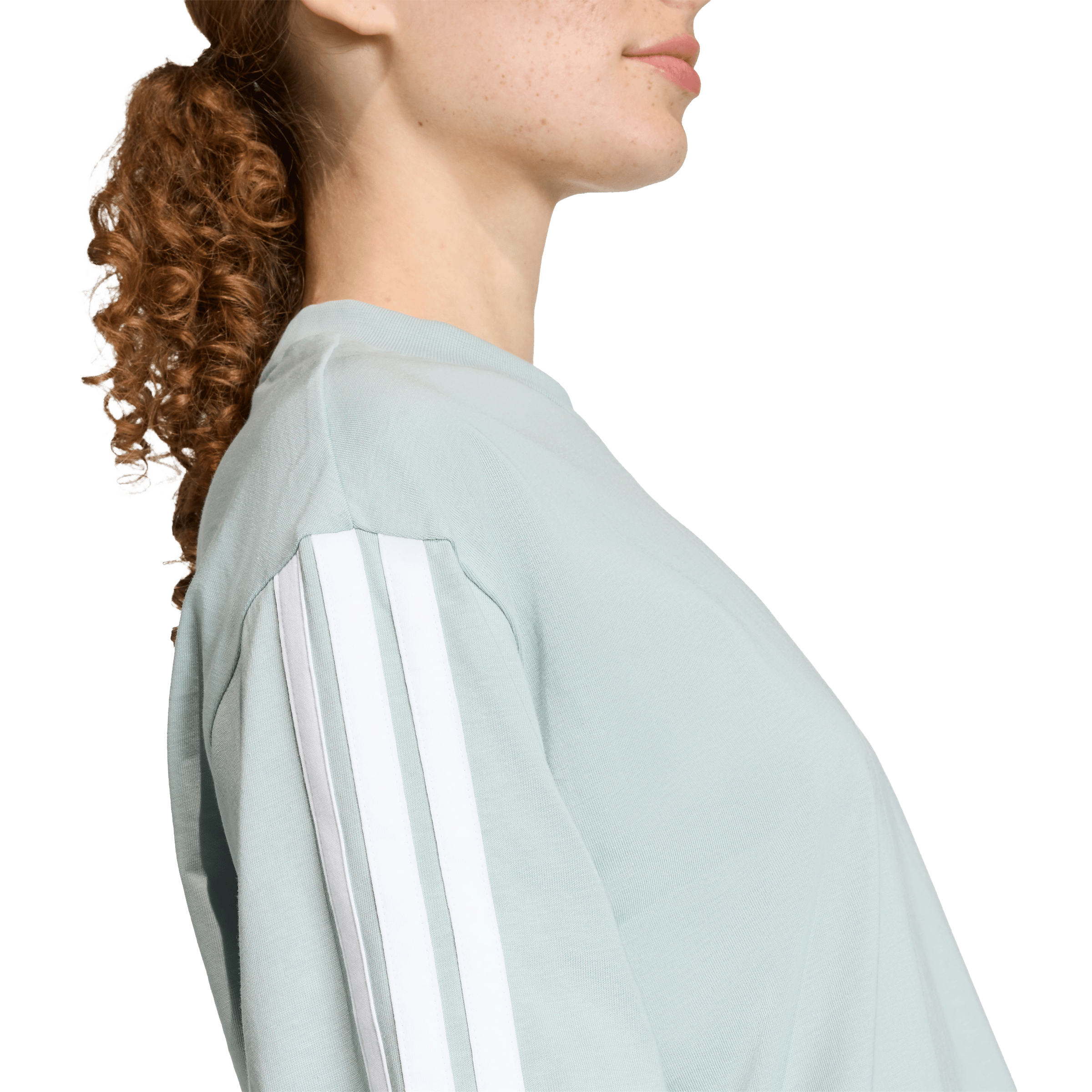 Womens adidas Essentials 3 Stripes Boyfriend Tee