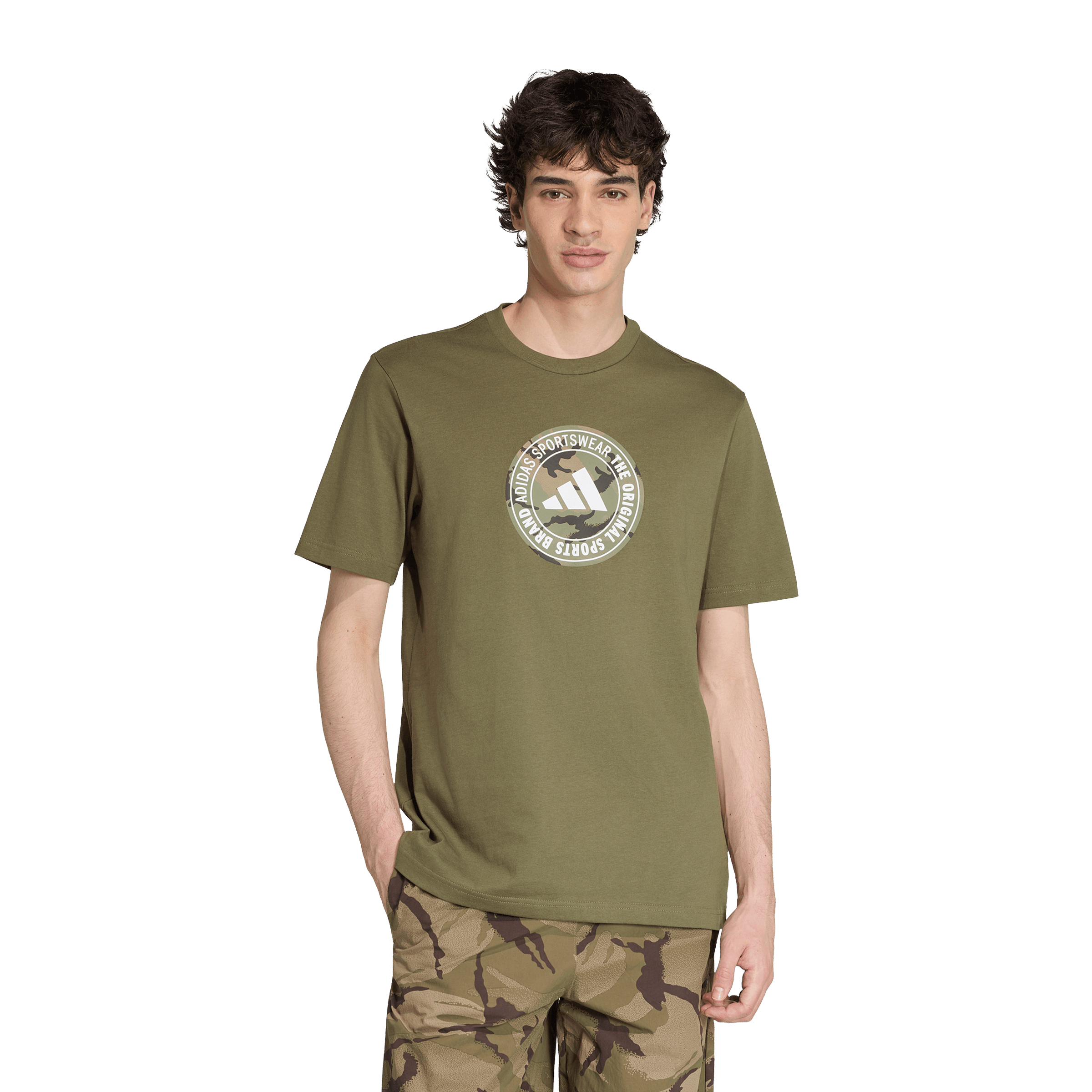 Mens adidas Camo Circle Graphic Tee