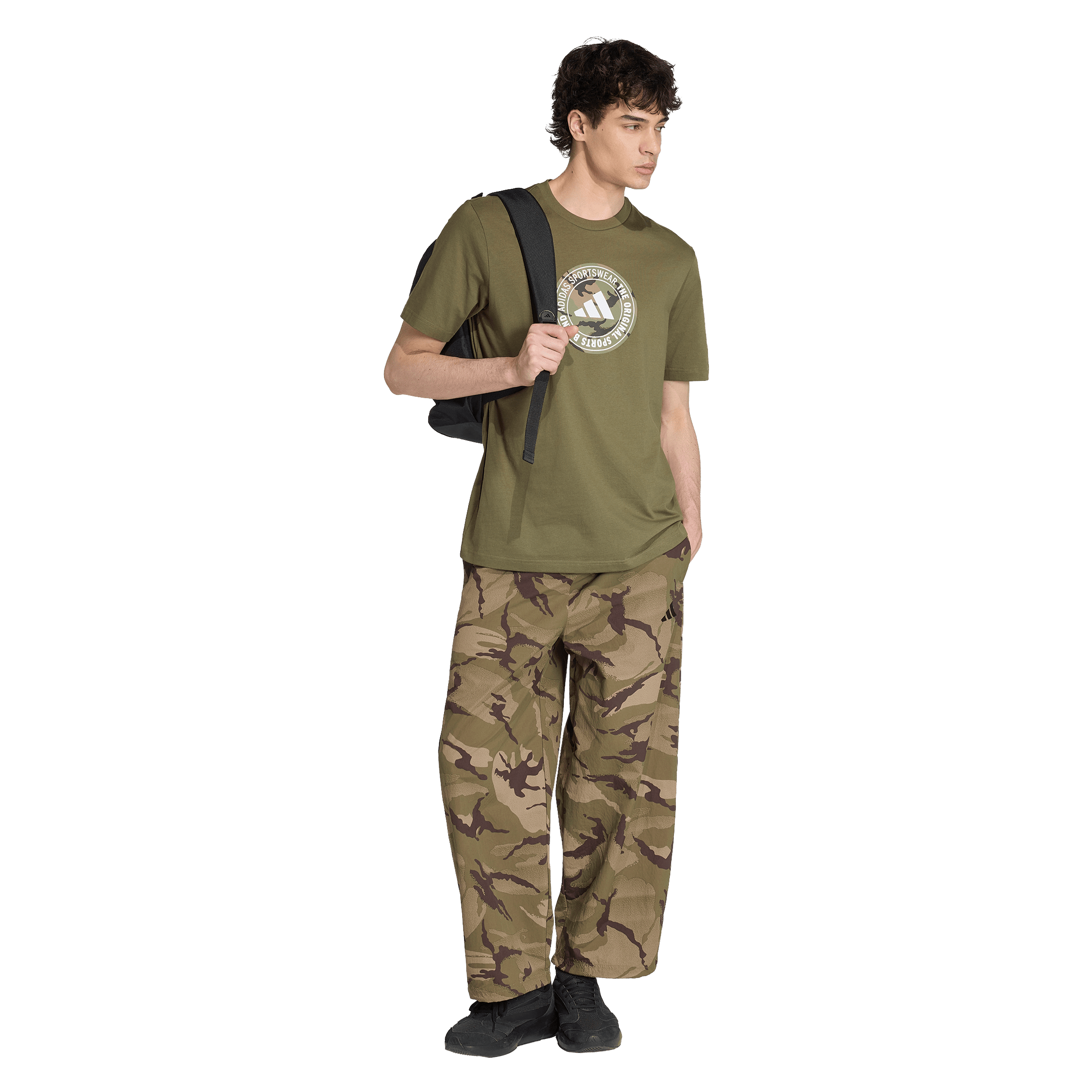 Mens adidas Camo Circle Graphic Tee