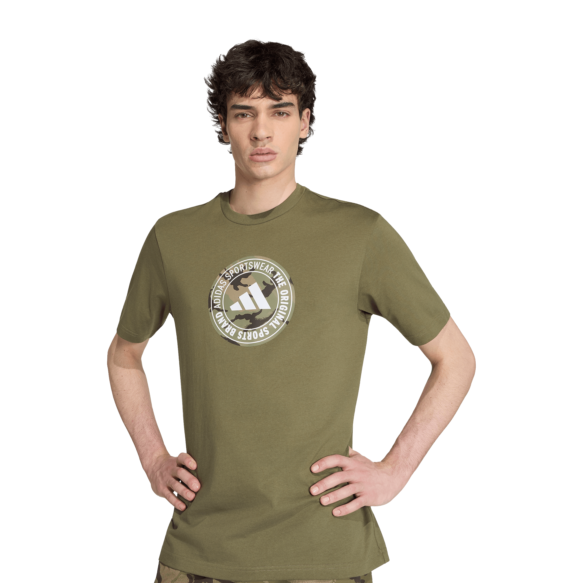 Mens adidas Camo Circle Graphic Tee