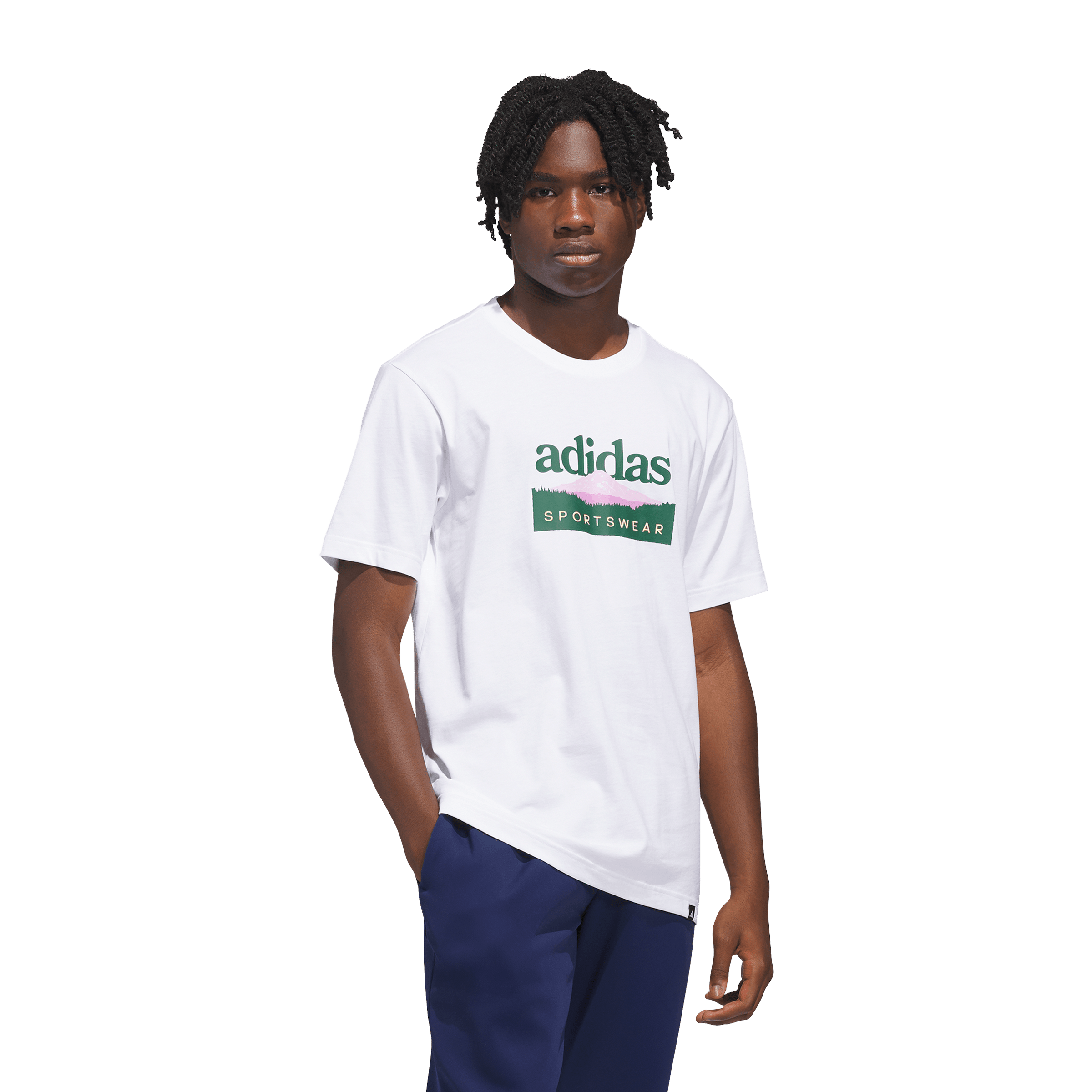 Mens adidas Sportsman Mountain Graphic Tee