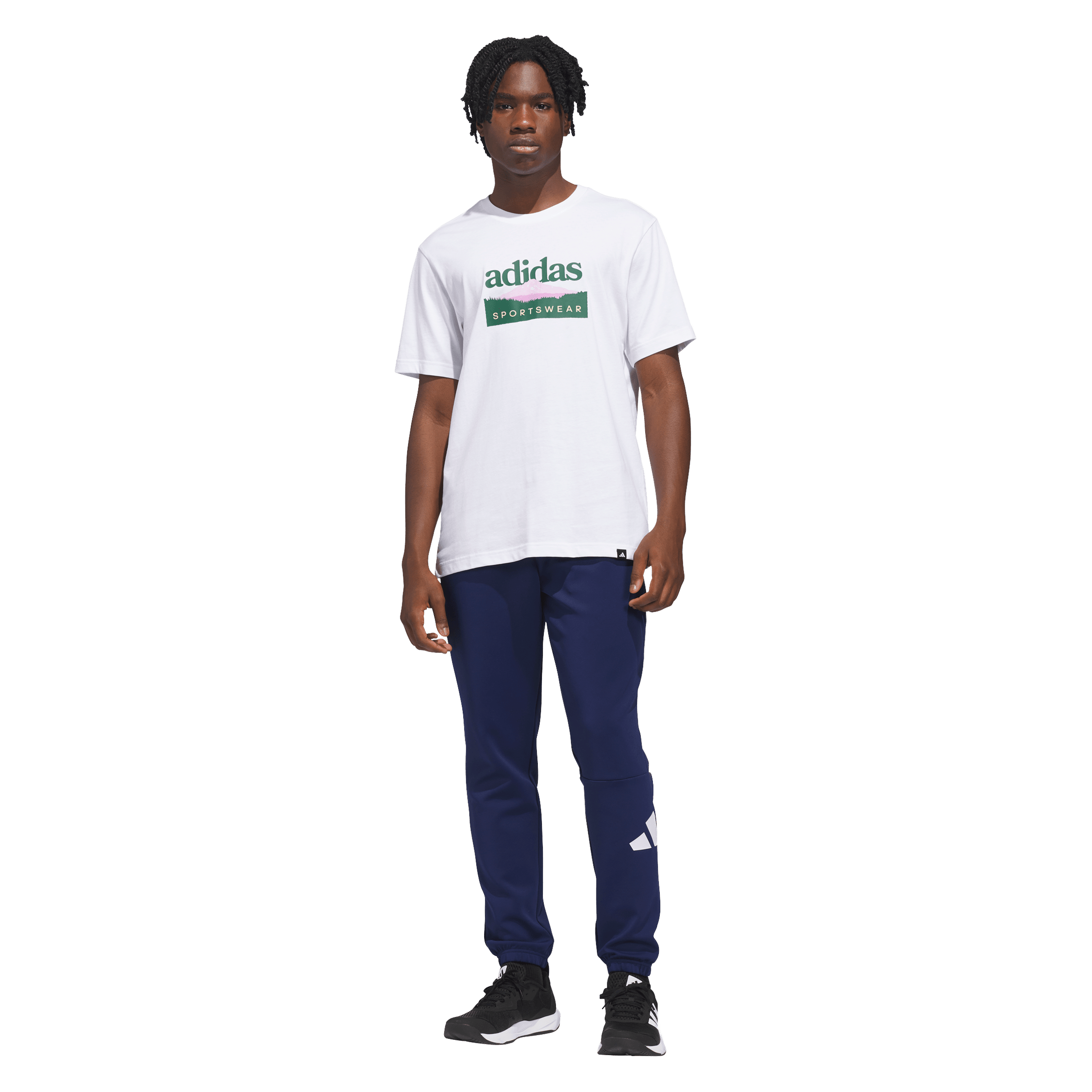 Mens adidas Sportsman Mountain Graphic Tee