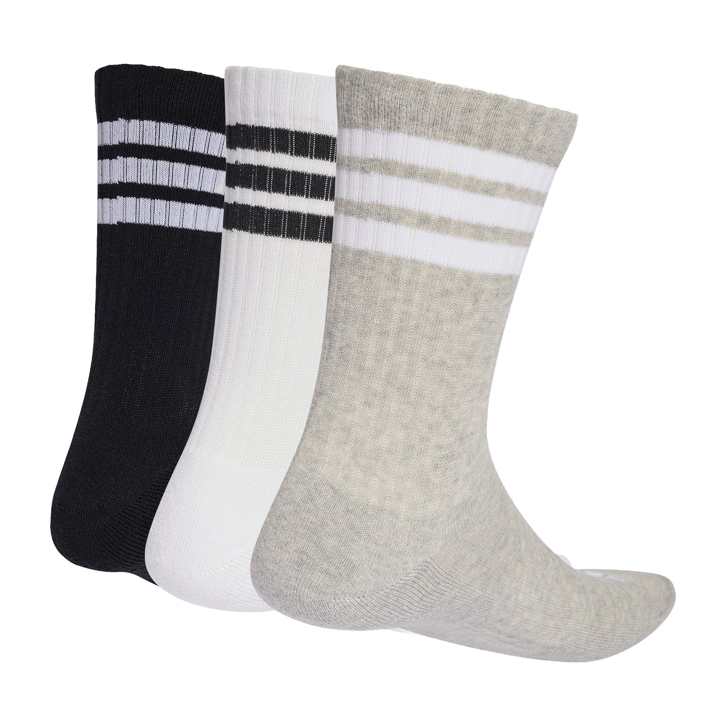 Unisex adidas (3pk) 3-Stripes Cushioned Sportwear Crew Socks
