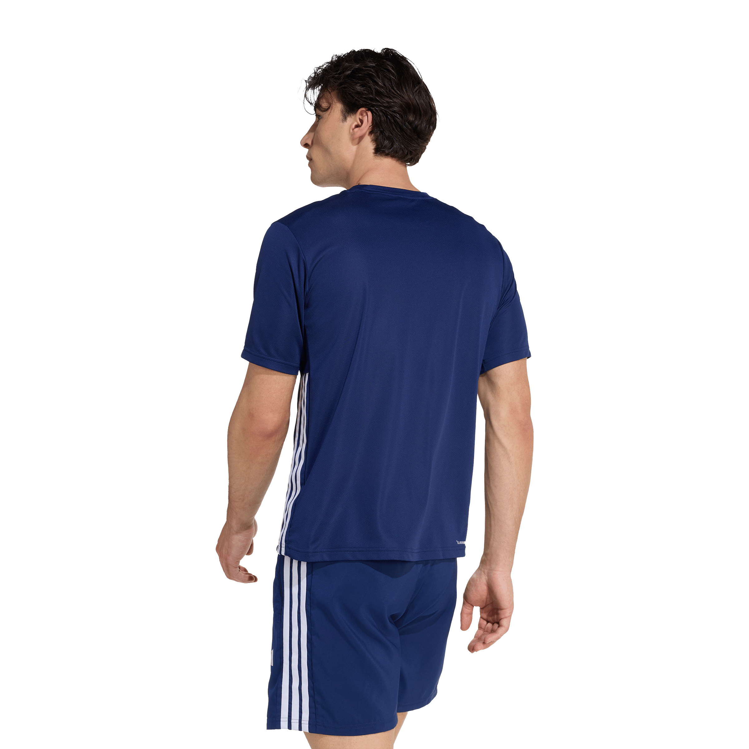 Mens adidas Workout Essentials Base 3-Stripes Tee