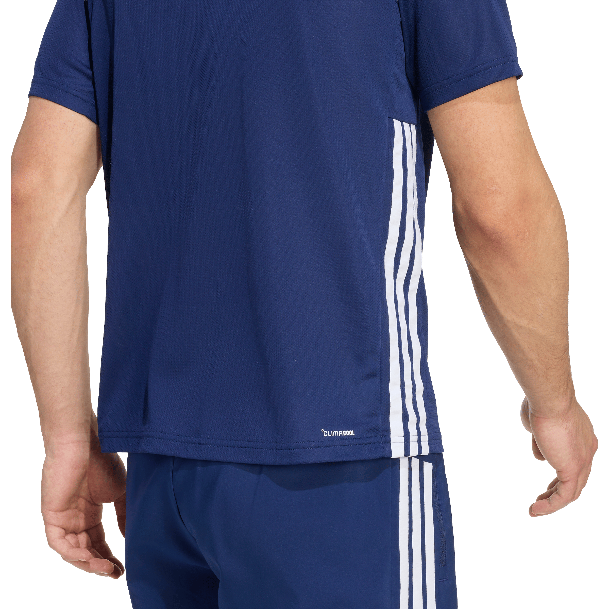 Mens adidas Workout Essentials Base 3-Stripes Tee