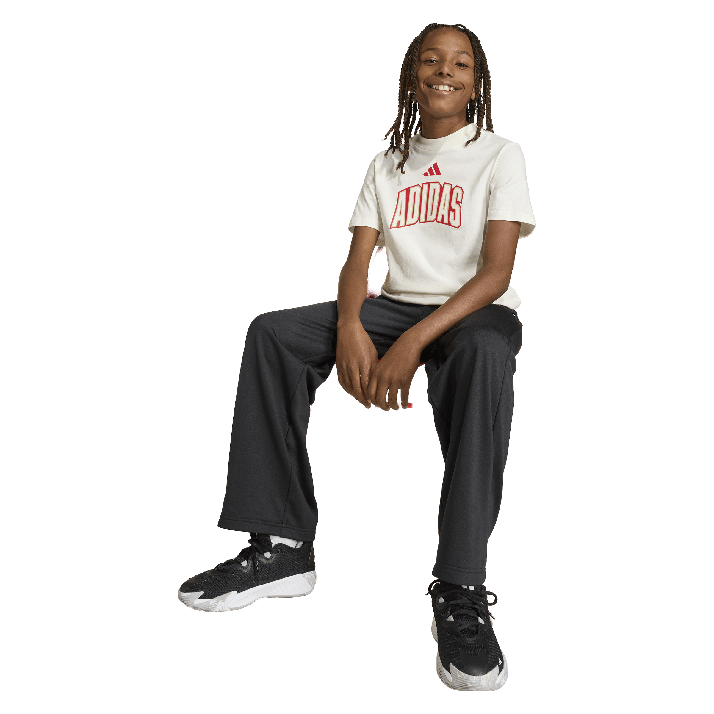Kids adidas Stadium Lettering Tee