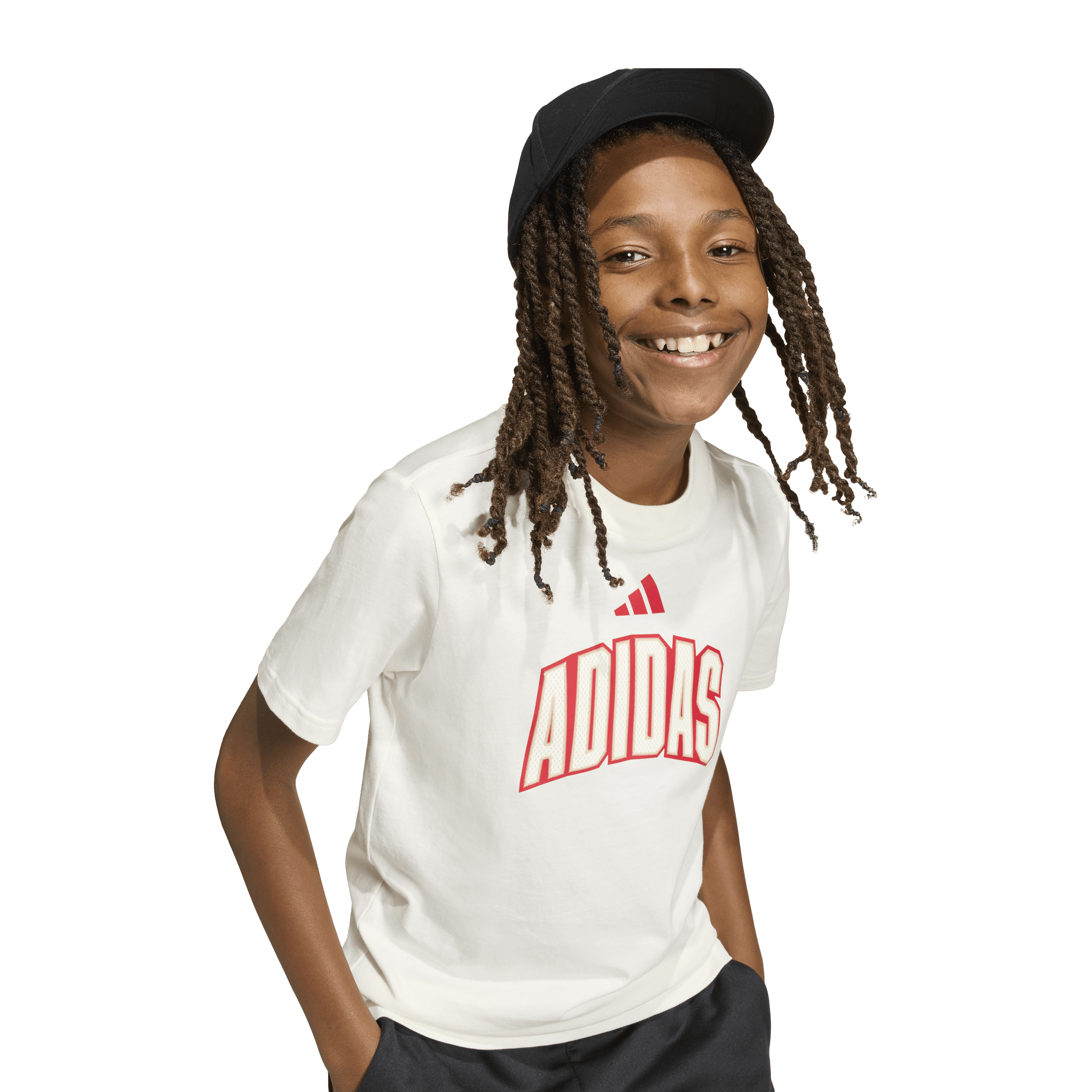 Kids adidas Stadium Lettering Tee