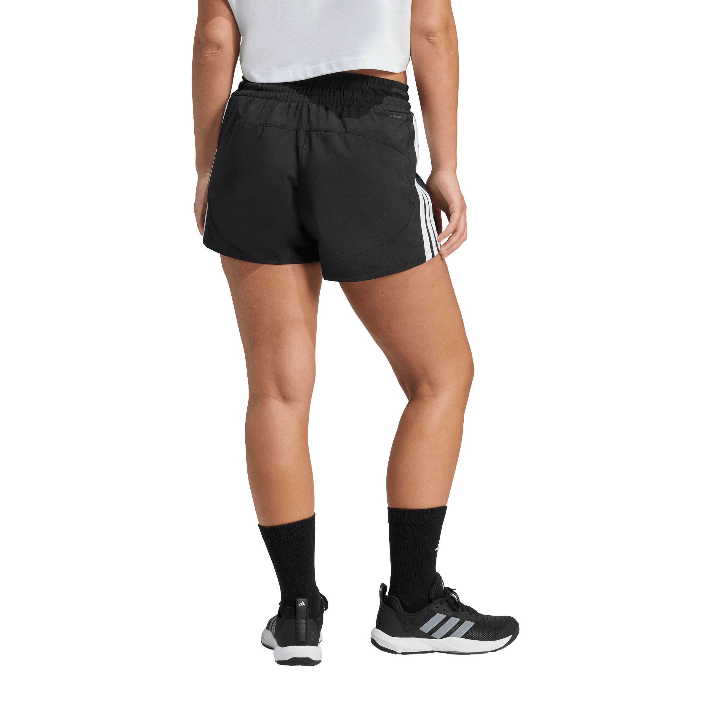 Womens adidas Pacer Workout High-Waisted Mesh Shorts