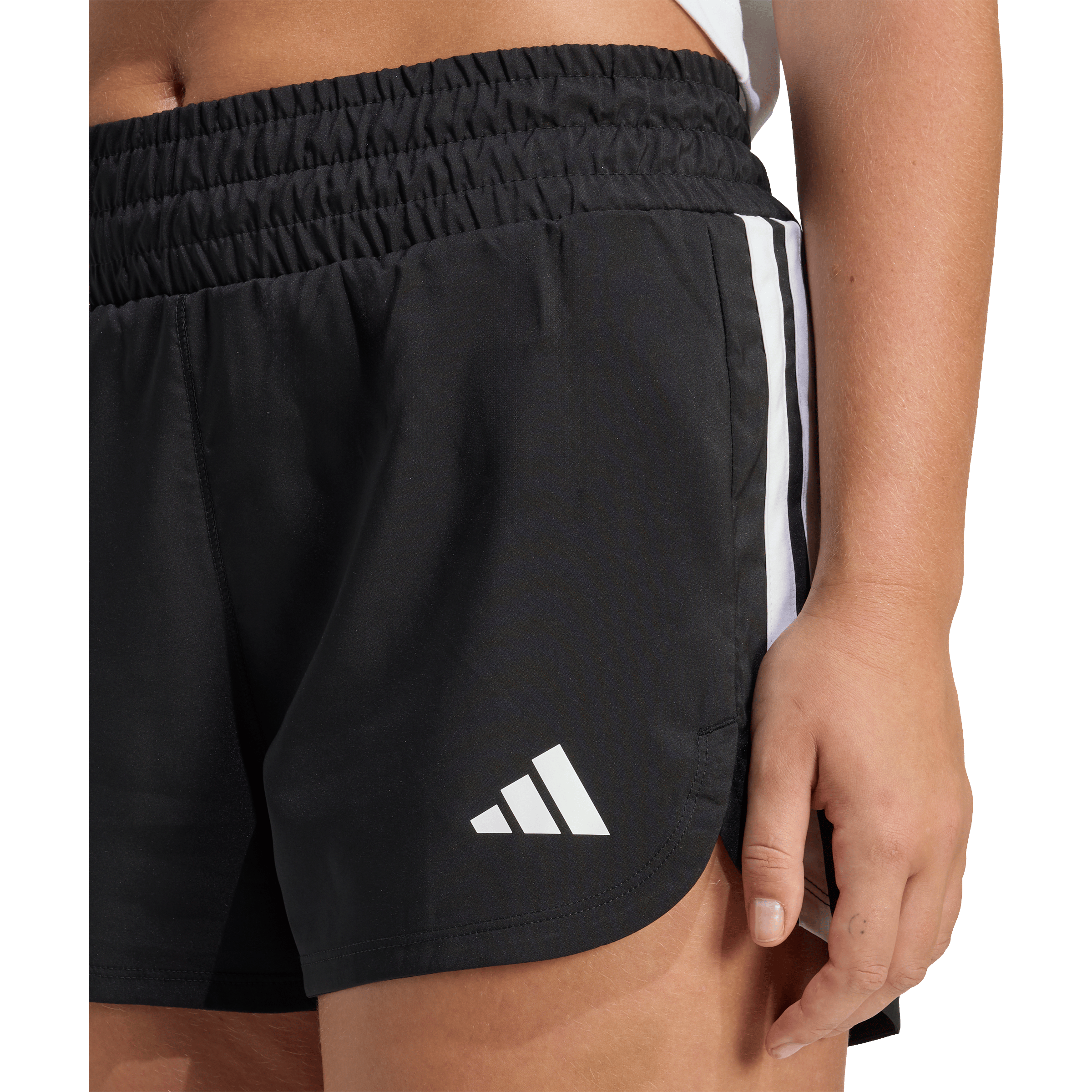 Womens adidas Pacer Workout High-Waisted Mesh Shorts