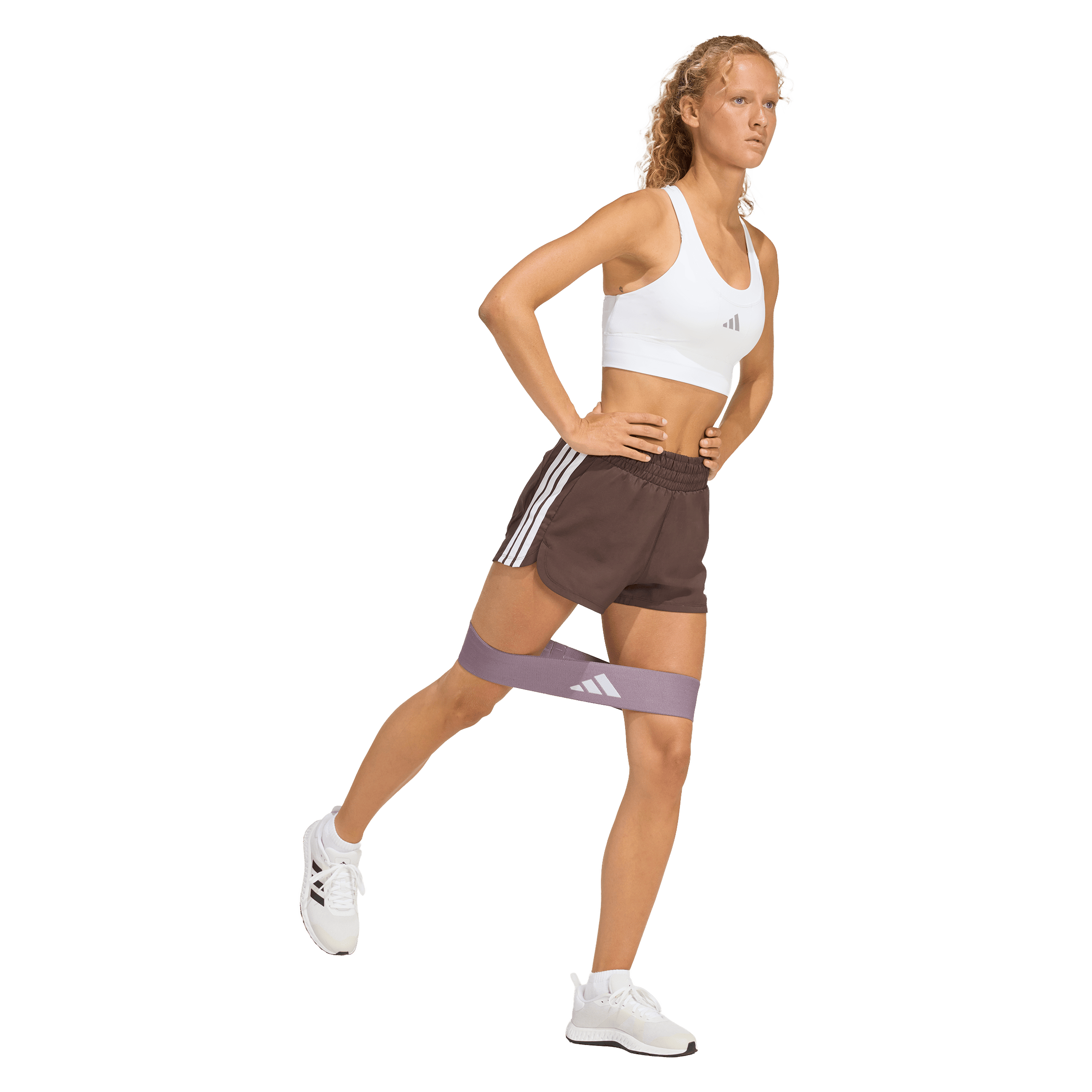 Womens adidas Pacer Workout High-Waisted Mesh Shorts