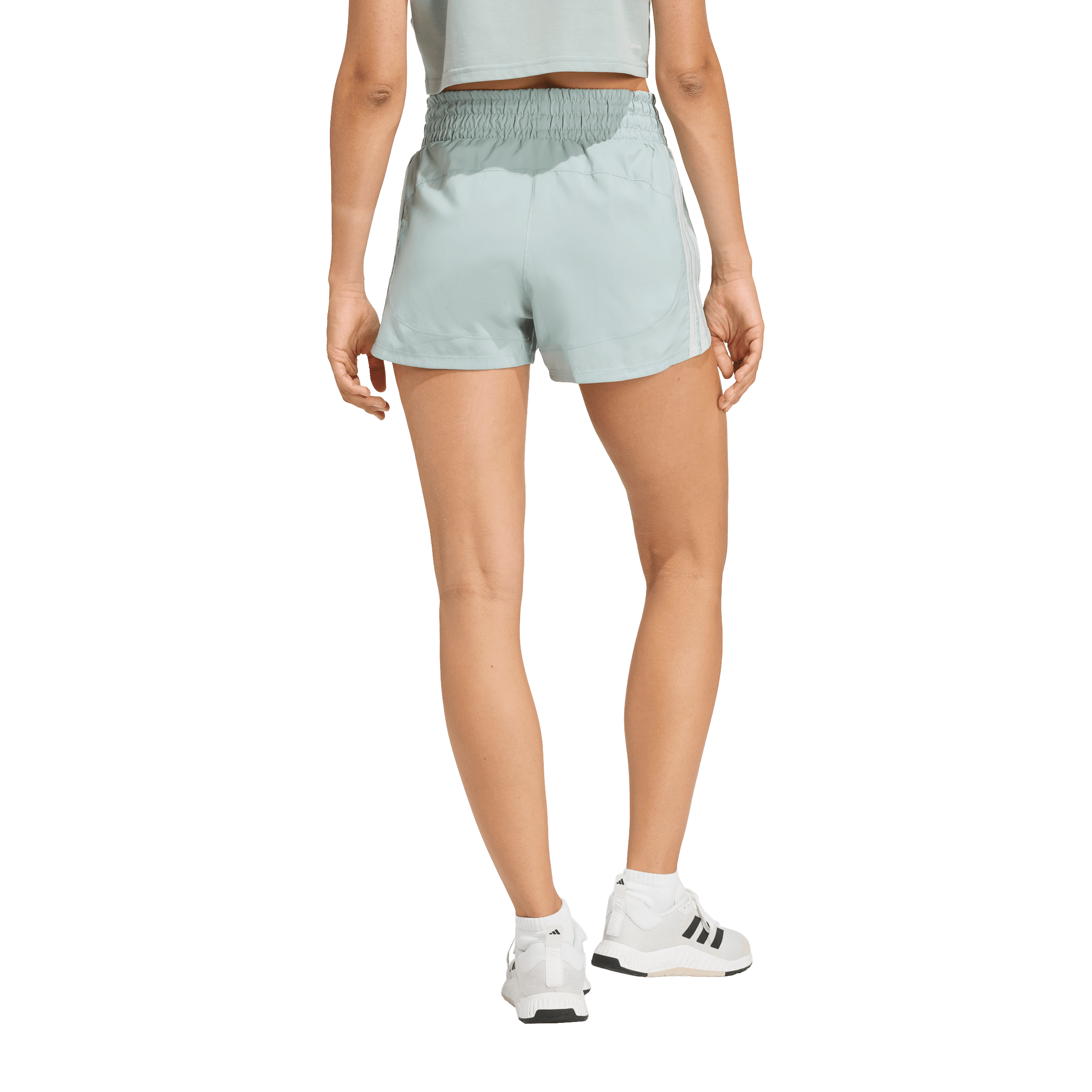 Womens adidas Pacer Workout High-Waisted Mesh Shorts