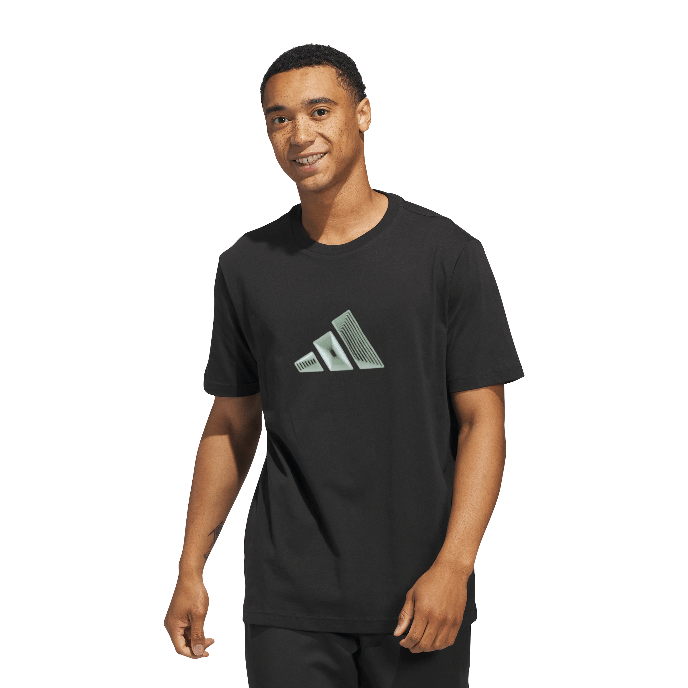 Mens adidas 3-Bar Graphic Tee