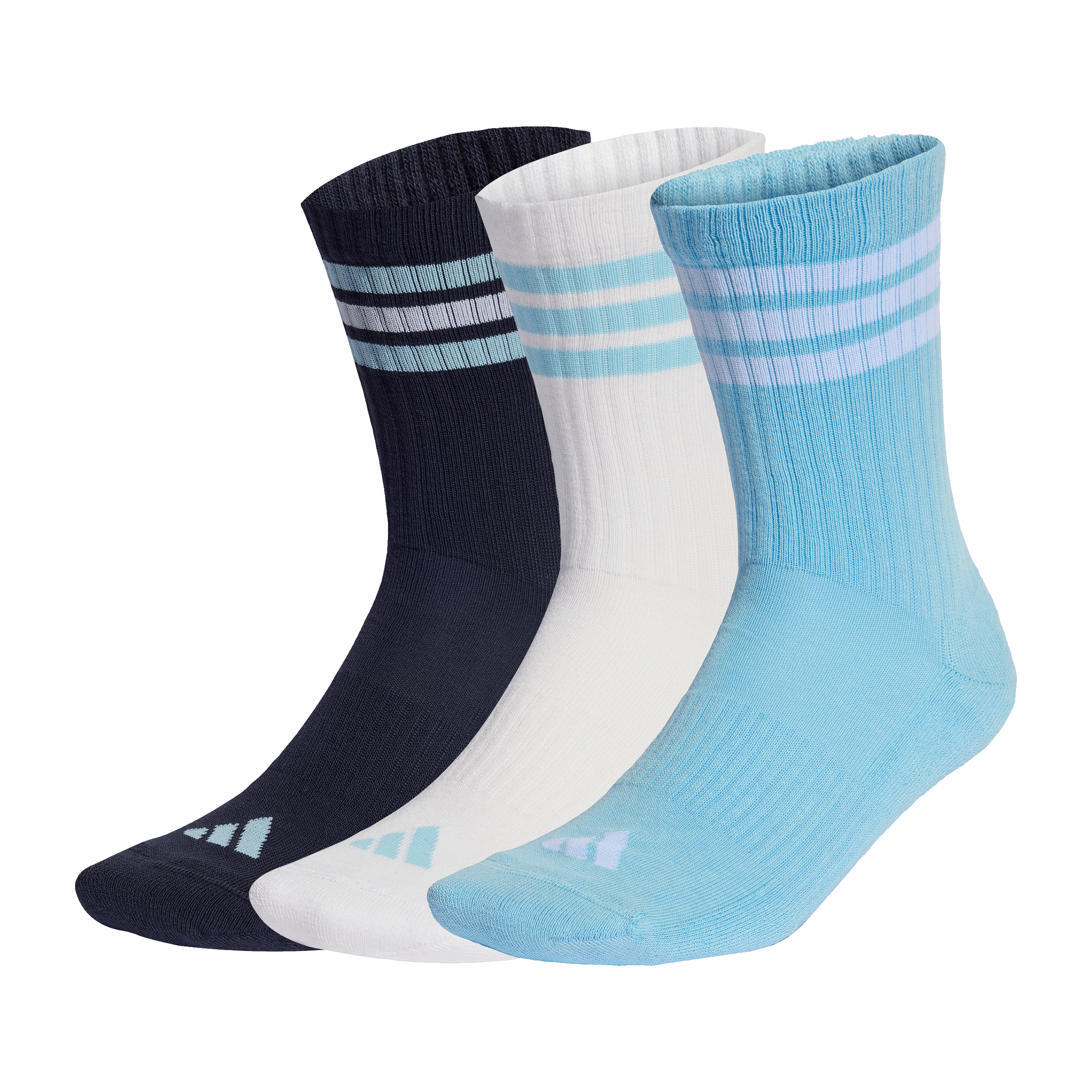 Unisex adidas (3pk) 3-Stripes Cushioned Sportwear Crew Socks