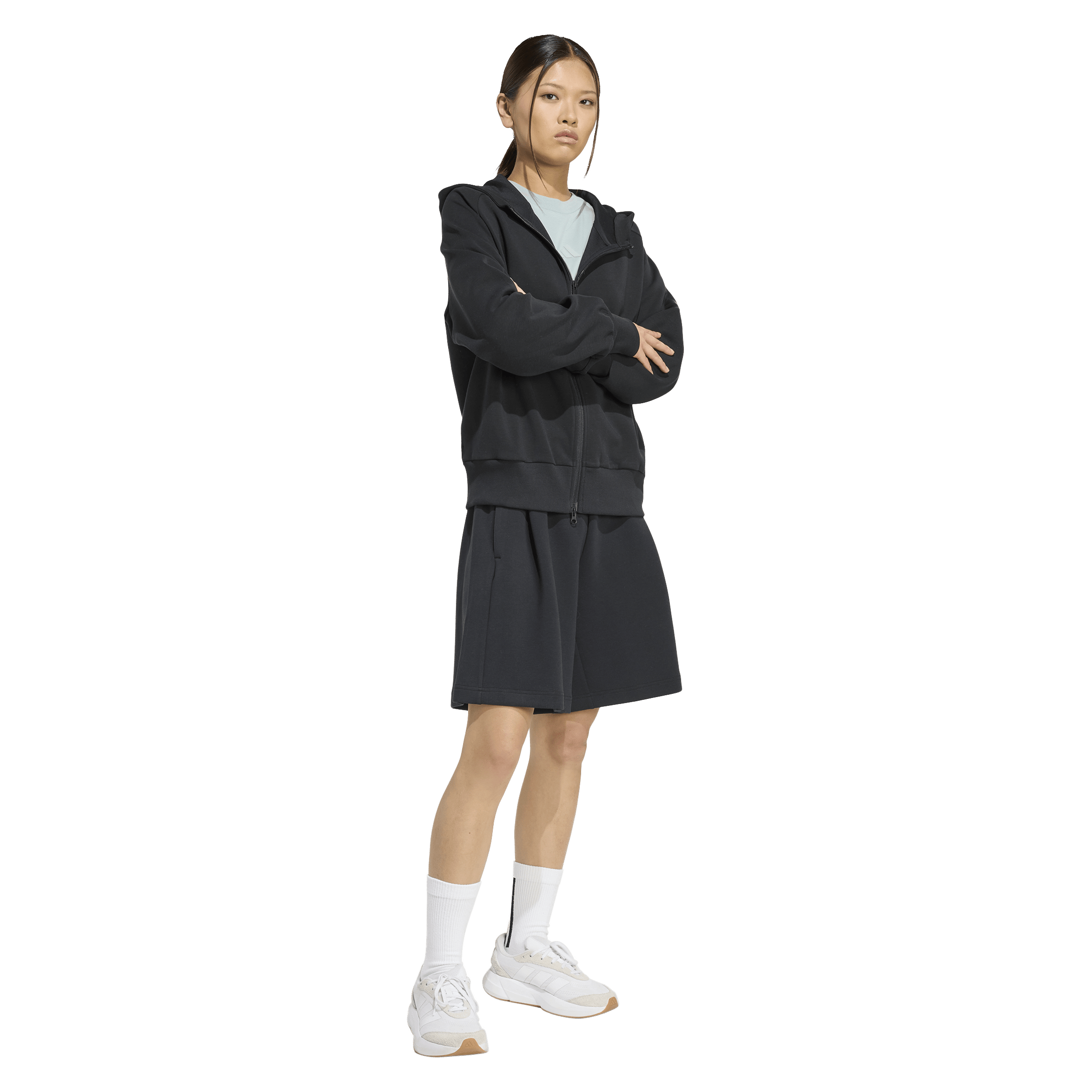 Womens adidas Soft Lux Full-Zip Hoodie