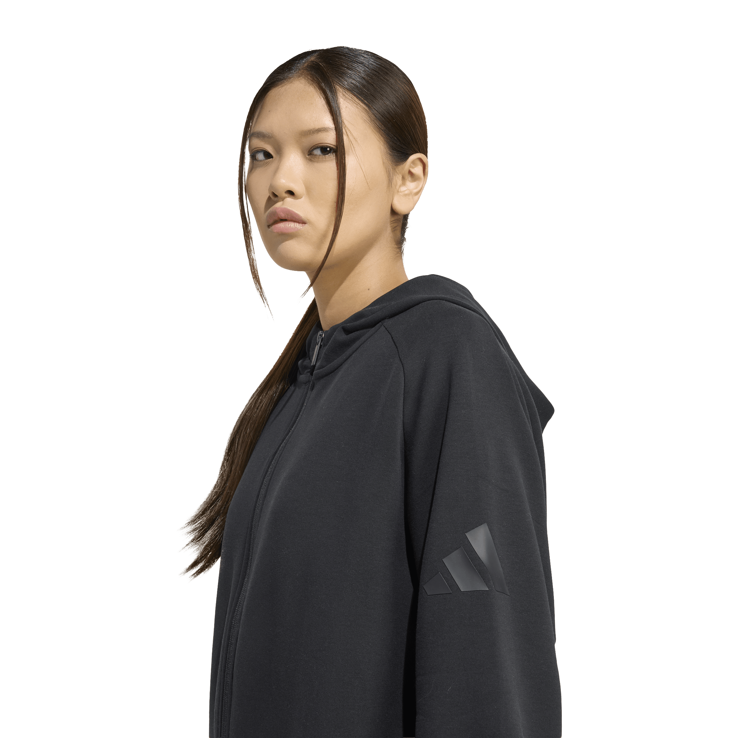 Womens adidas Soft Lux Full-Zip Hoodie