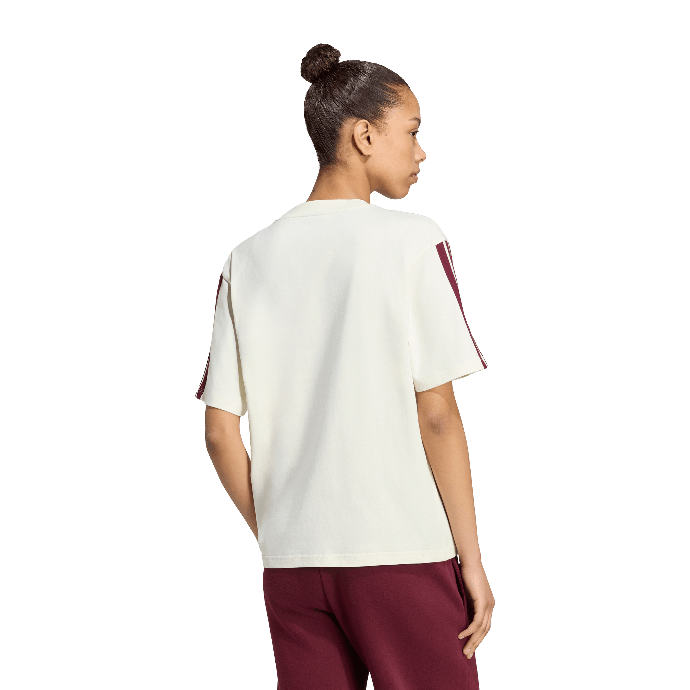 Womens adidas Essentials 3-Stripes Boyfriend Tee