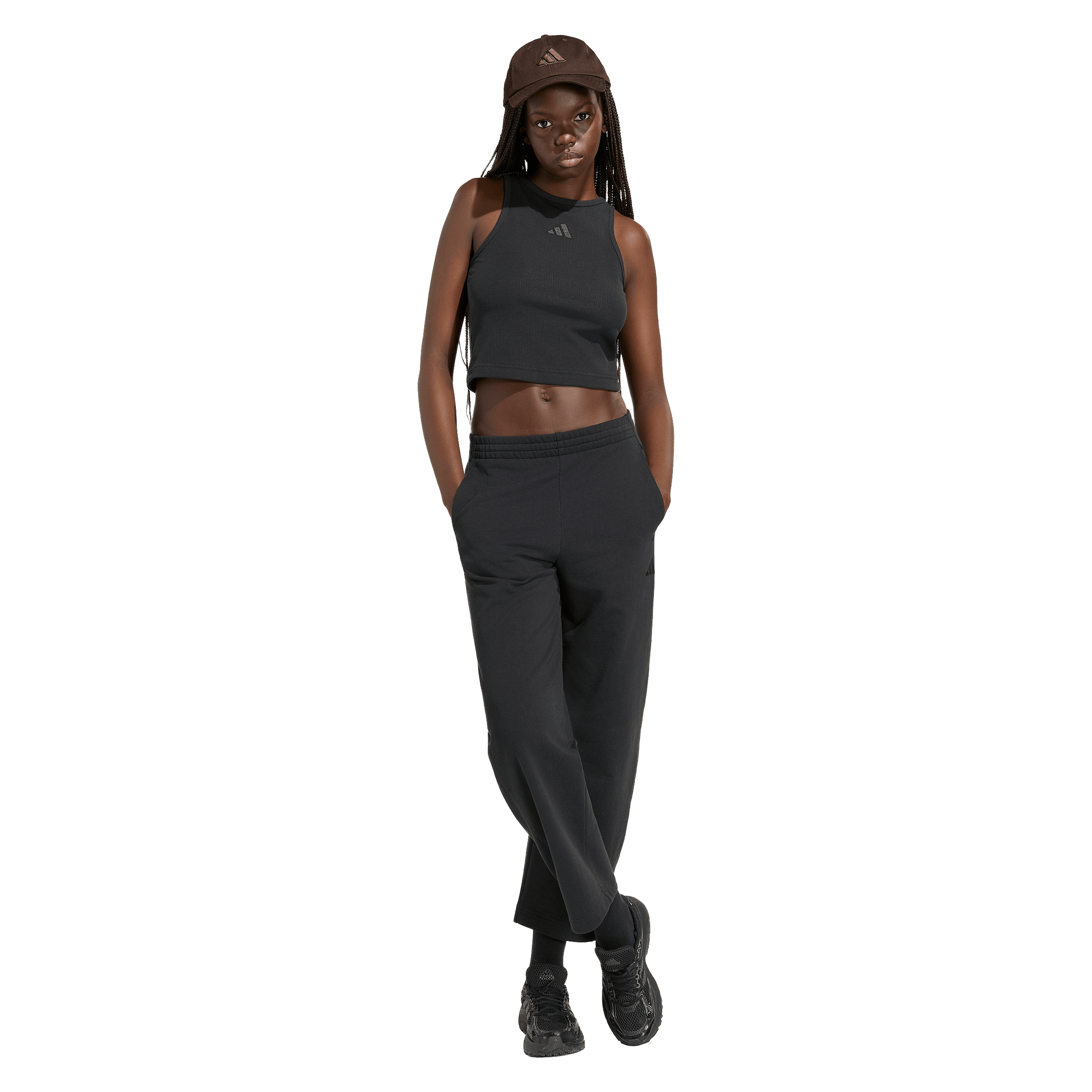Womens adidas KIT Small Logo Rib Tank Top