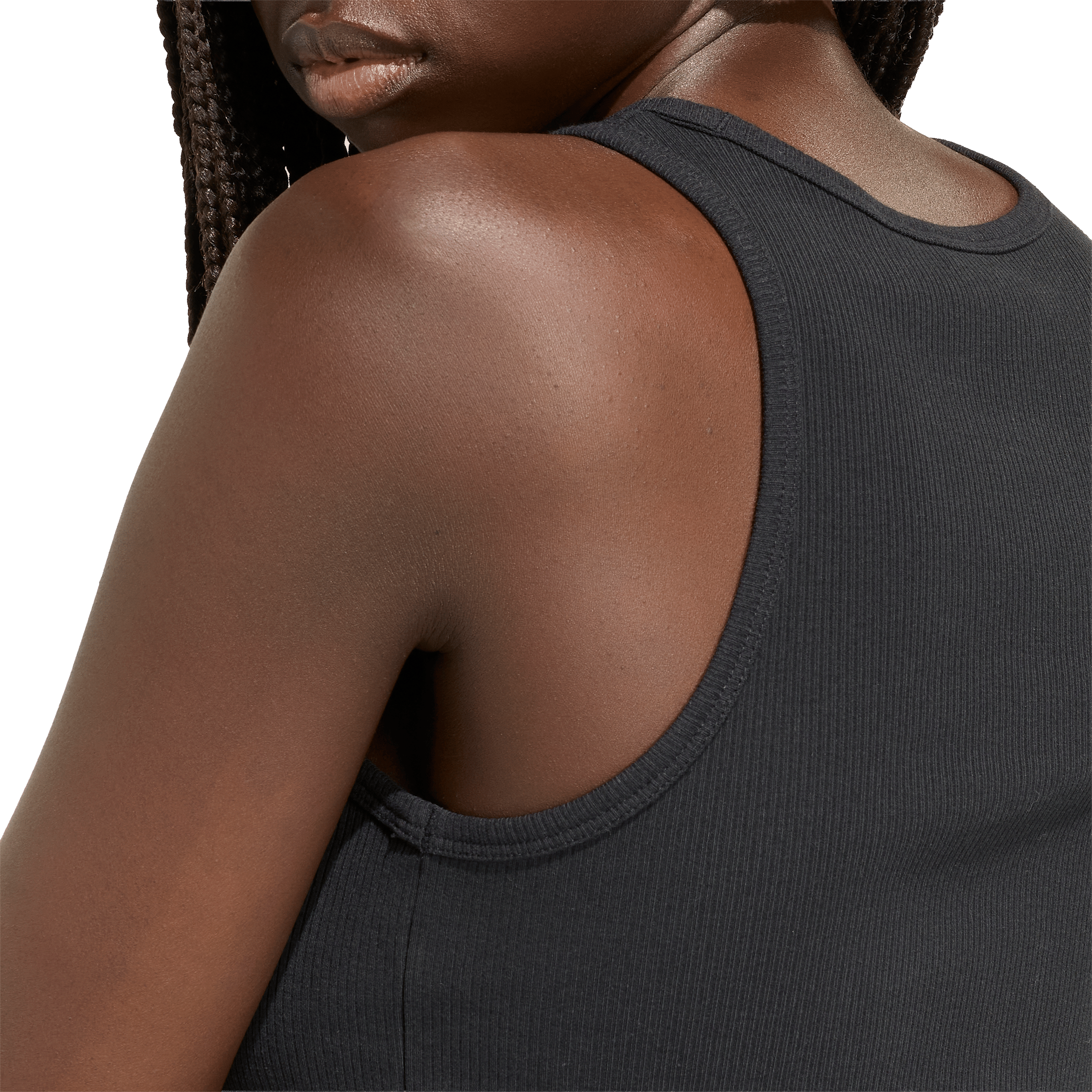 Womens adidas KIT Small Logo Rib Tank Top