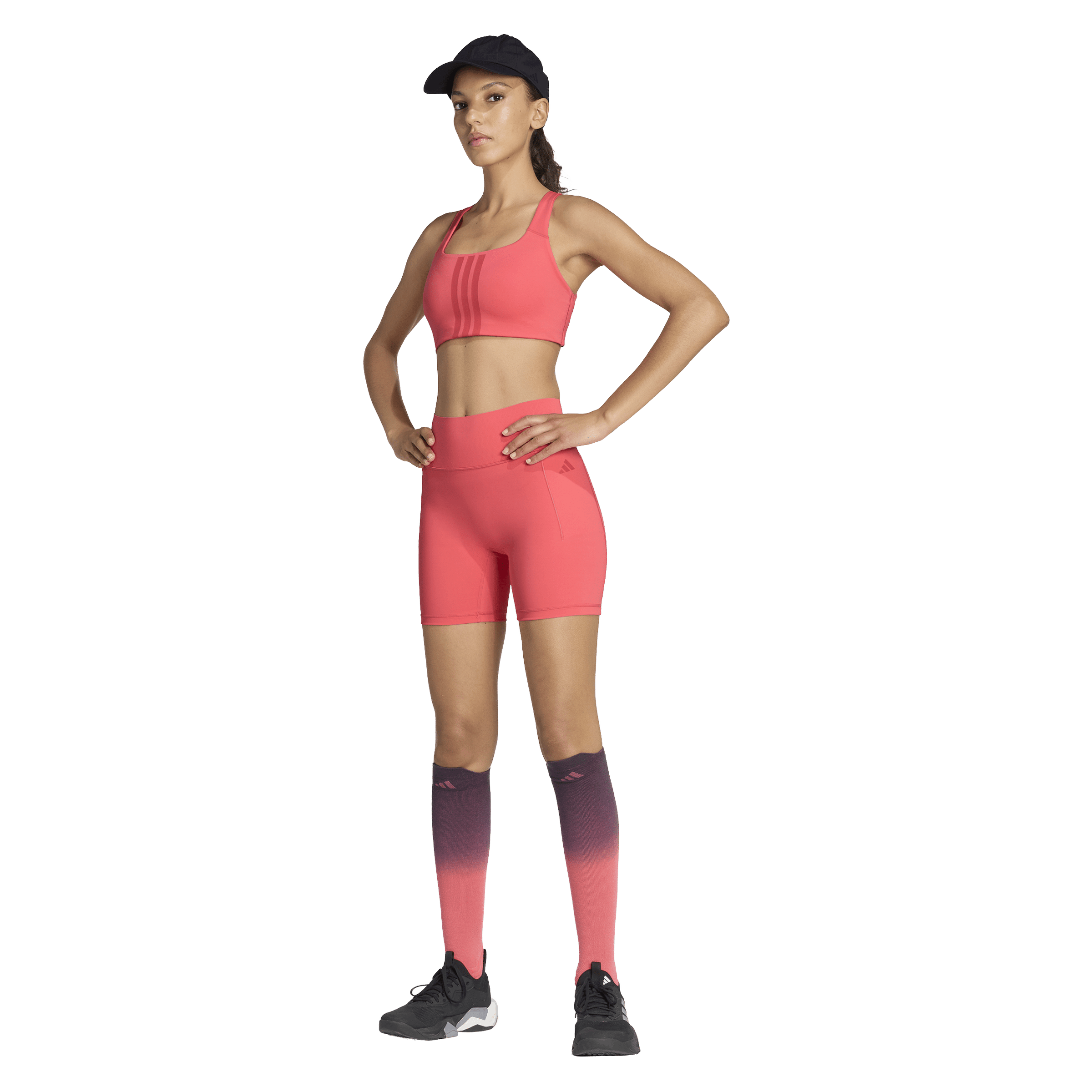 Womens adidas Optimé Short (5") Leggings