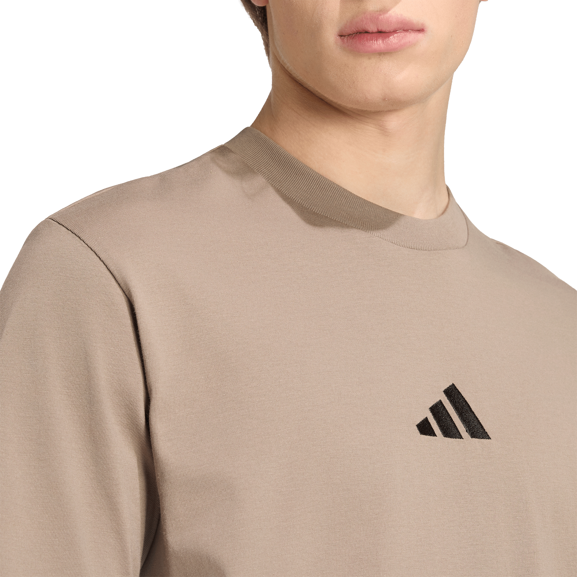 Mens adidas Essentials Small Logo Single Jersey Tee