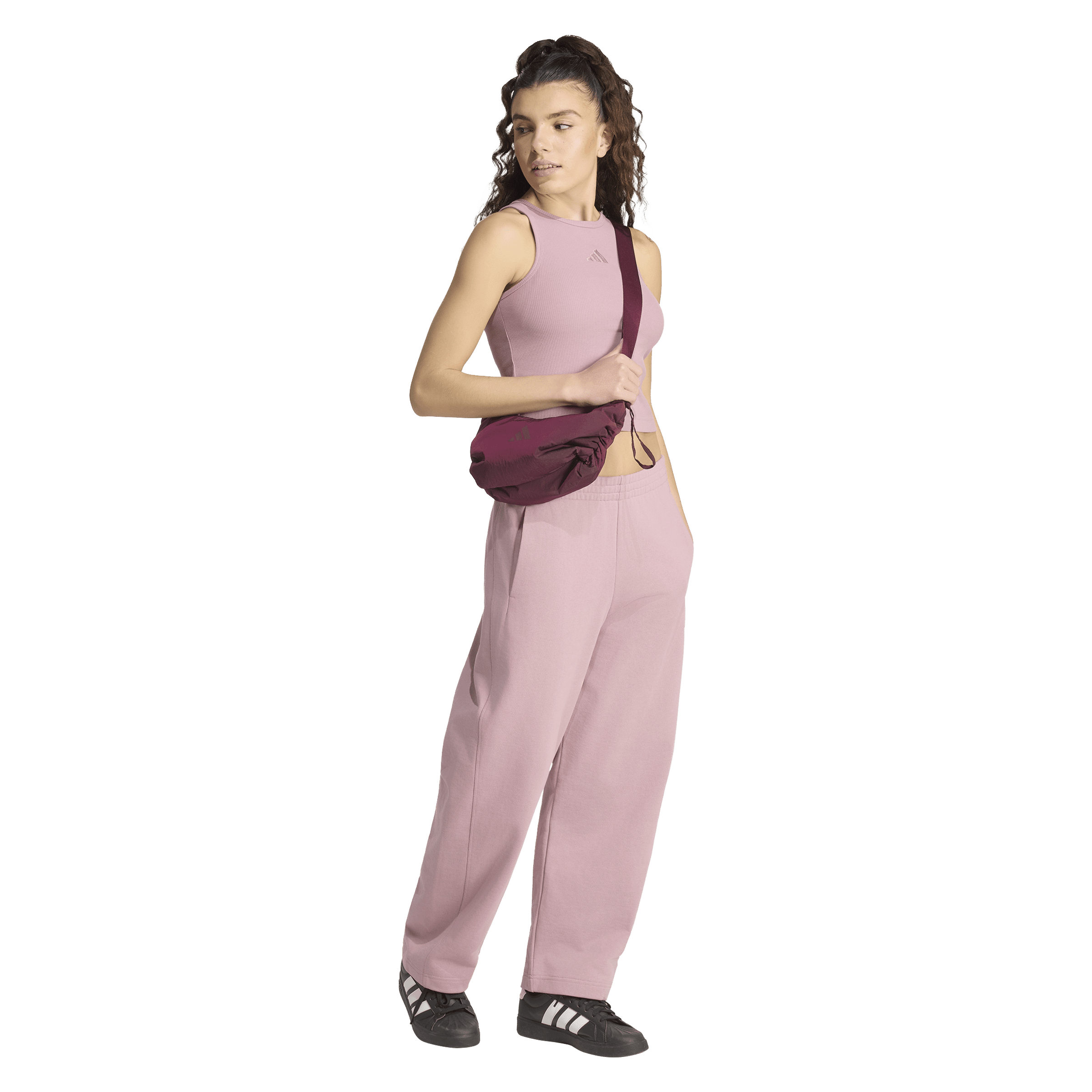 Womens adidas KIT Small Logo Rib Tank Top