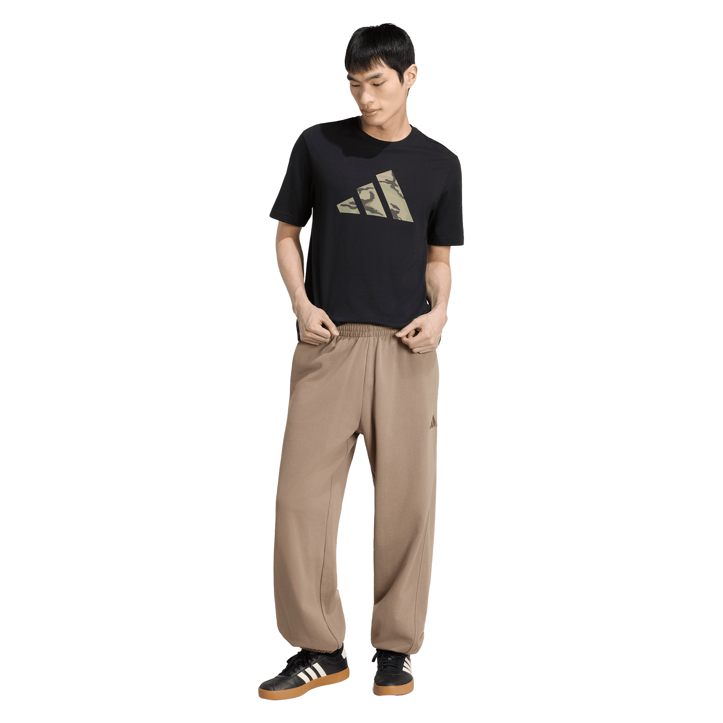 Mens adidas Camo Three Bar Logo Graphic Tee