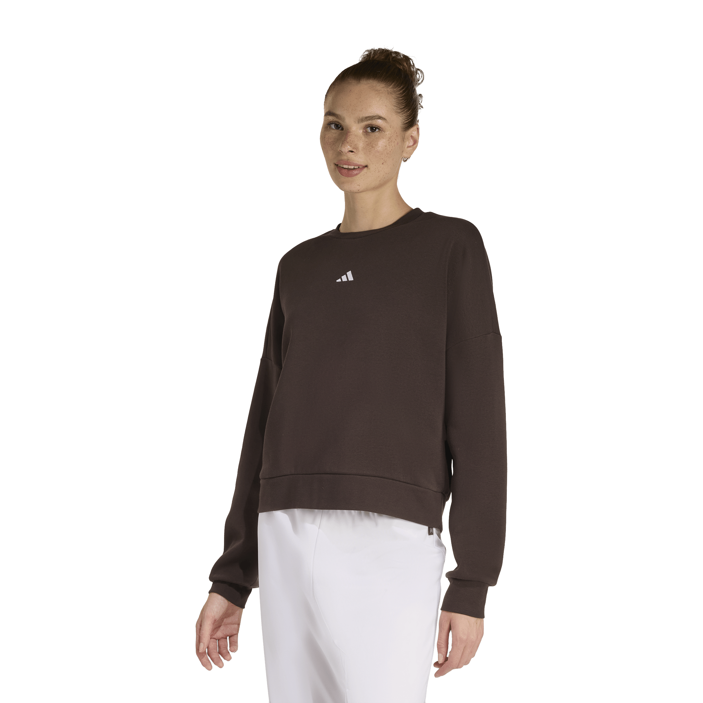Womens adidas Essentials Small Logo Feelcozy Sweatshirt